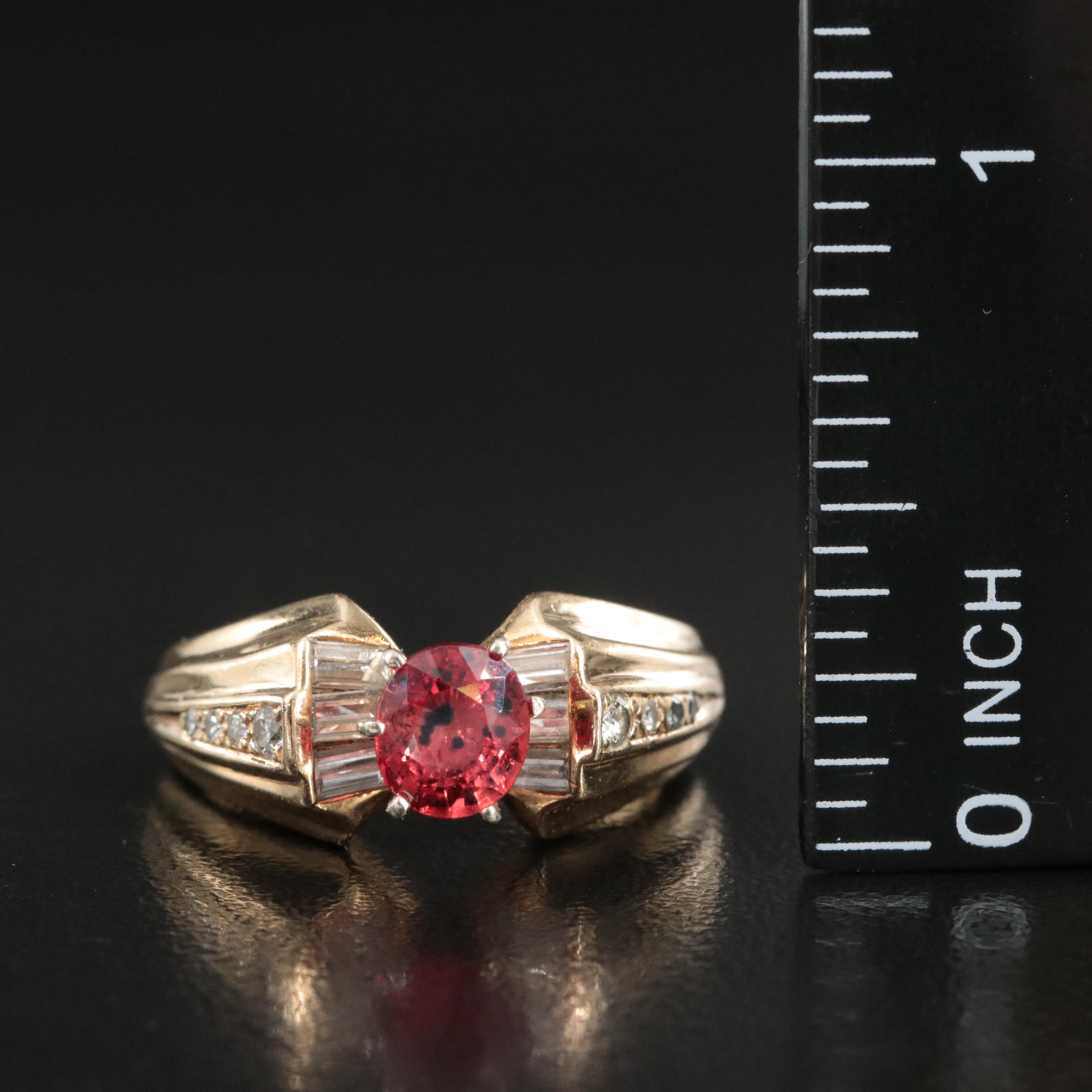 14K Sapphire and Diamond Ring