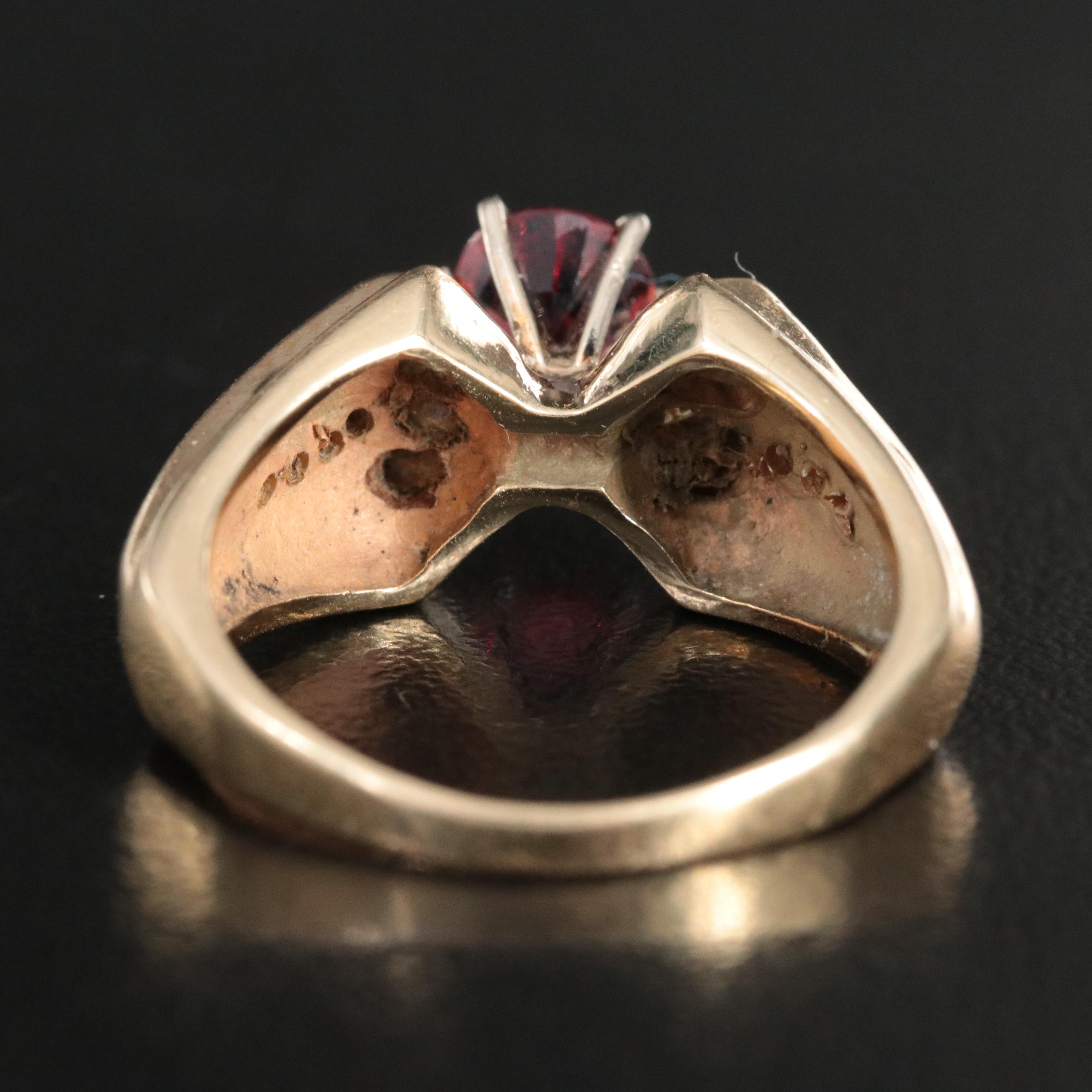 14K Sapphire and Diamond Ring