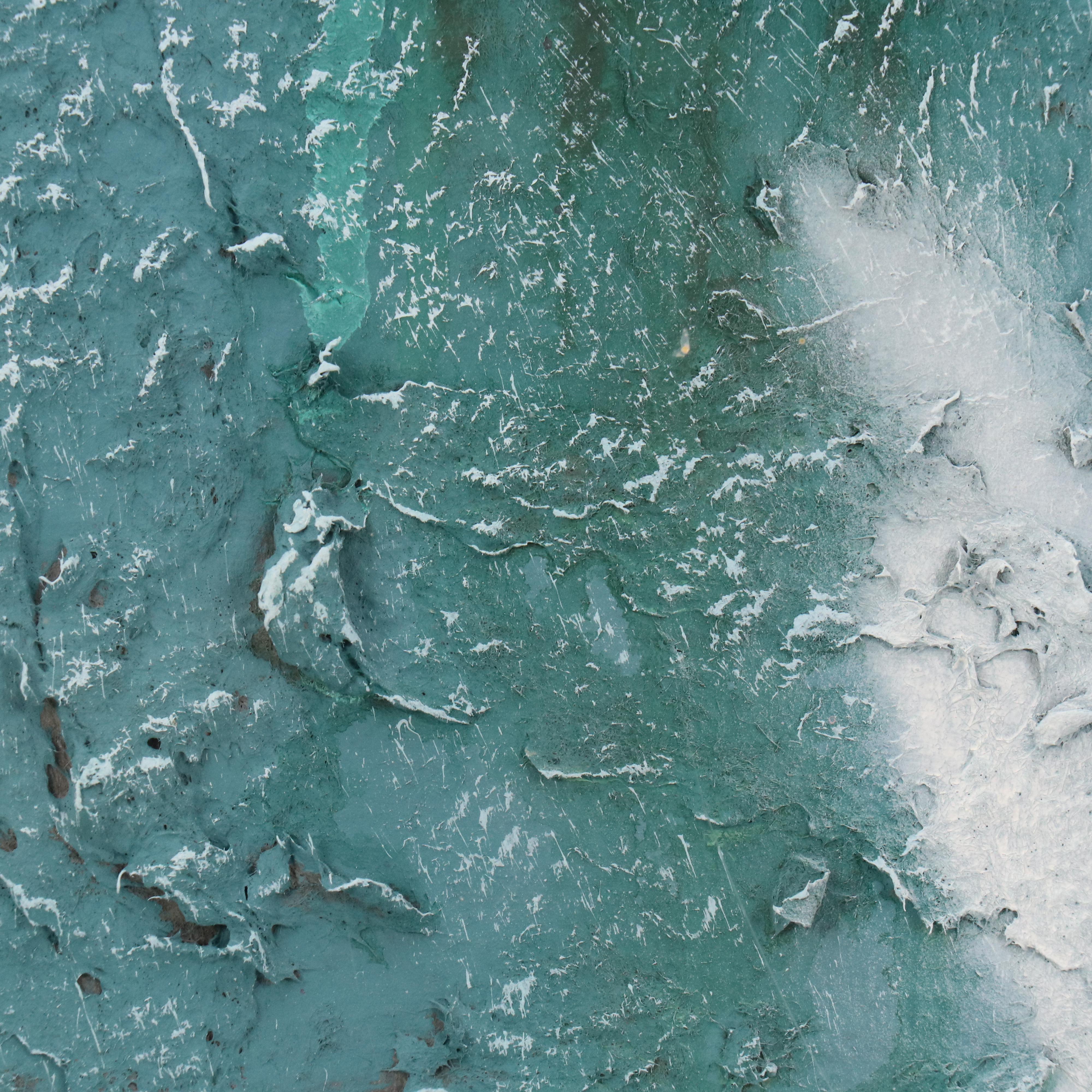 Abstract Mixed Media Relief Painting, 21st Century