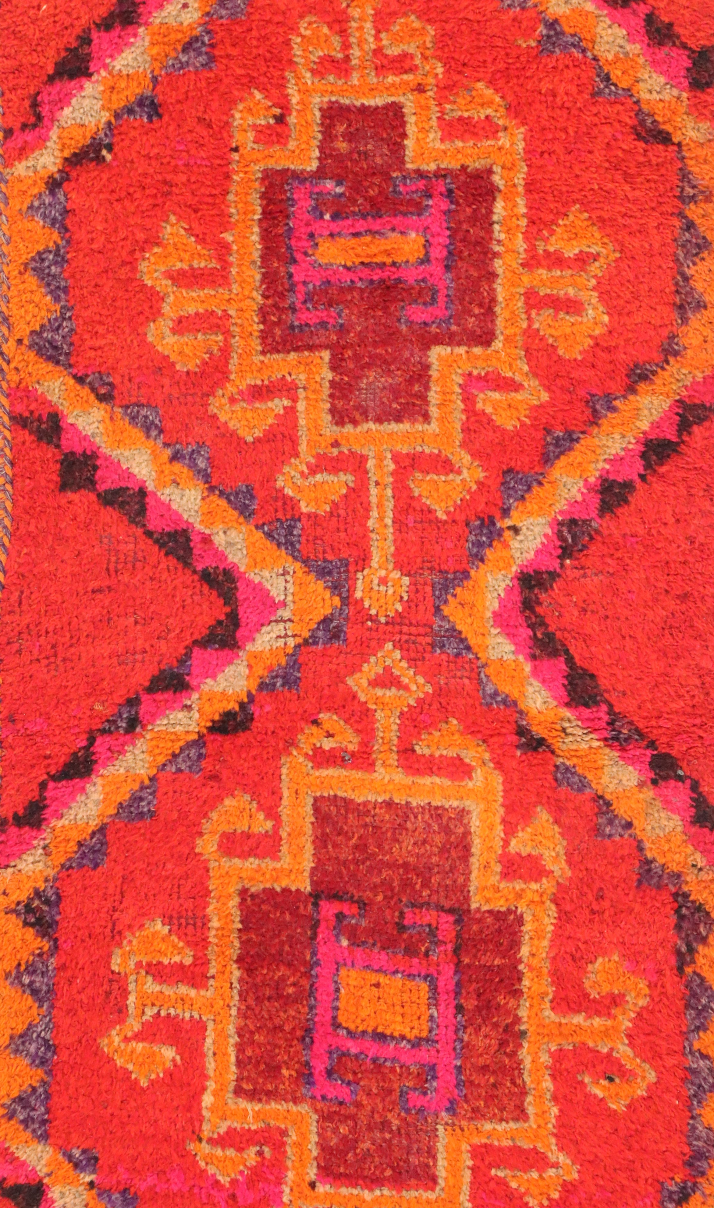 3' x 10' Hand-Knotted Moroccan Berber Carpet Runner