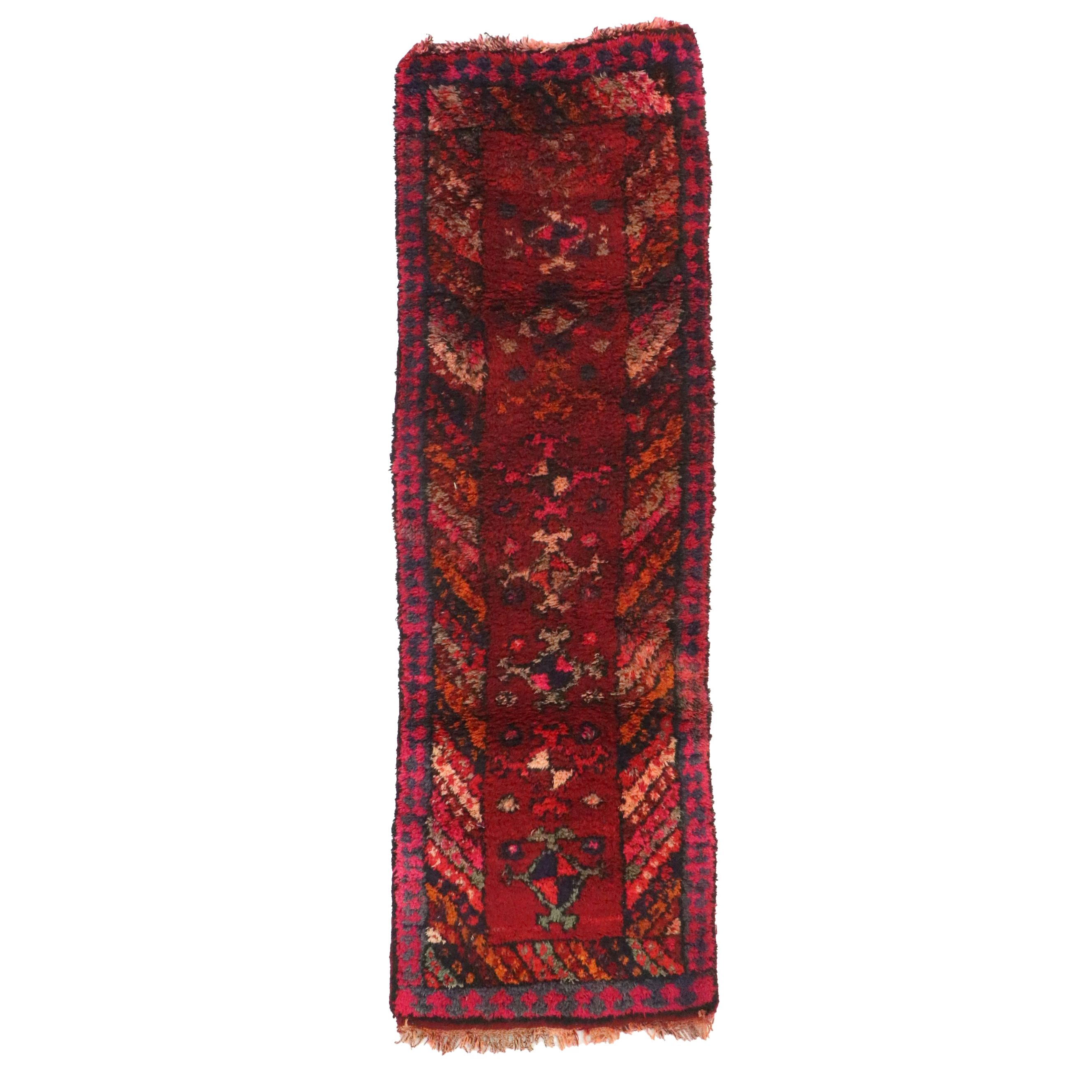 2'11 x 8'11 Hand-Knotted Moroccan Berber Carpet Runner