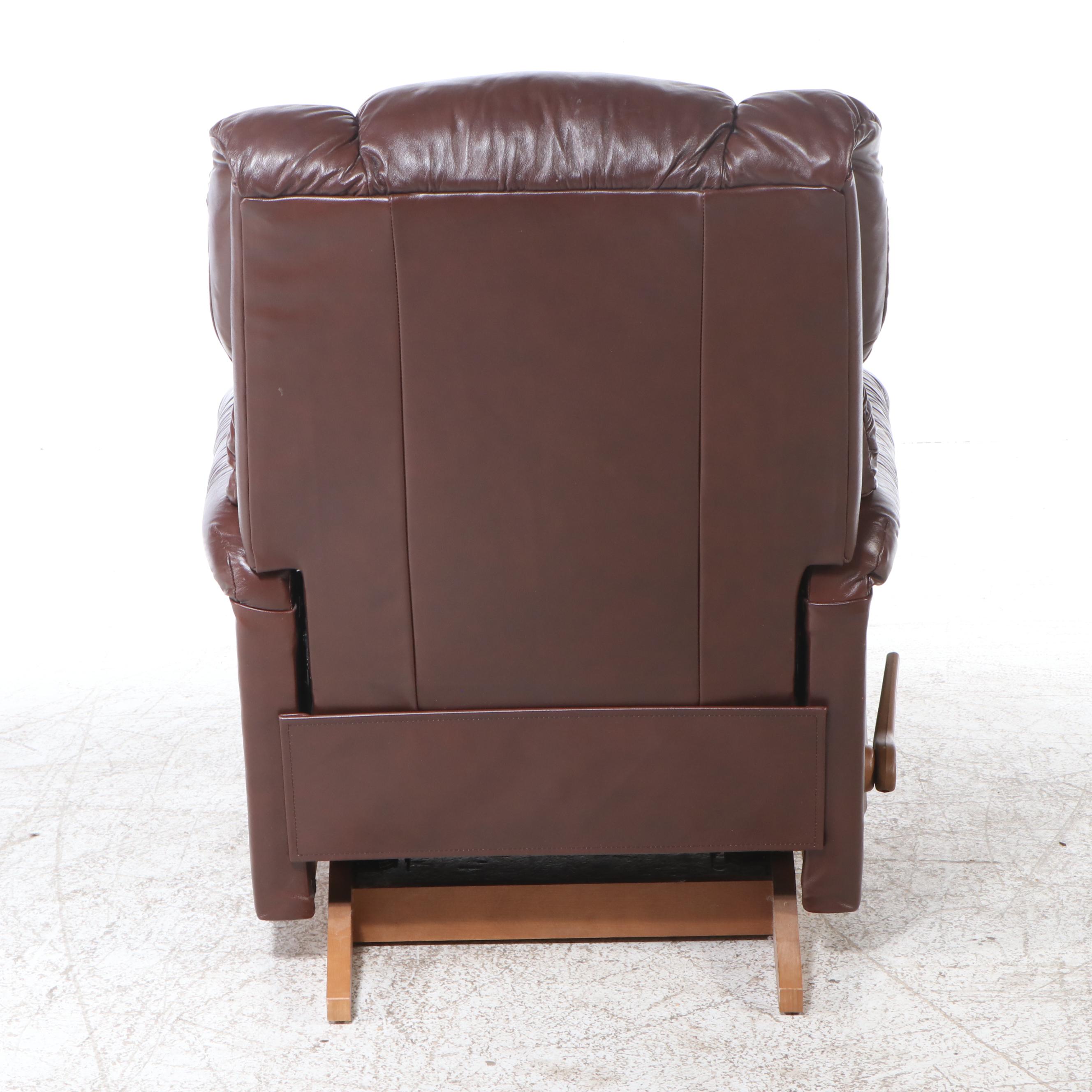 Brown Faux Leather Recliner