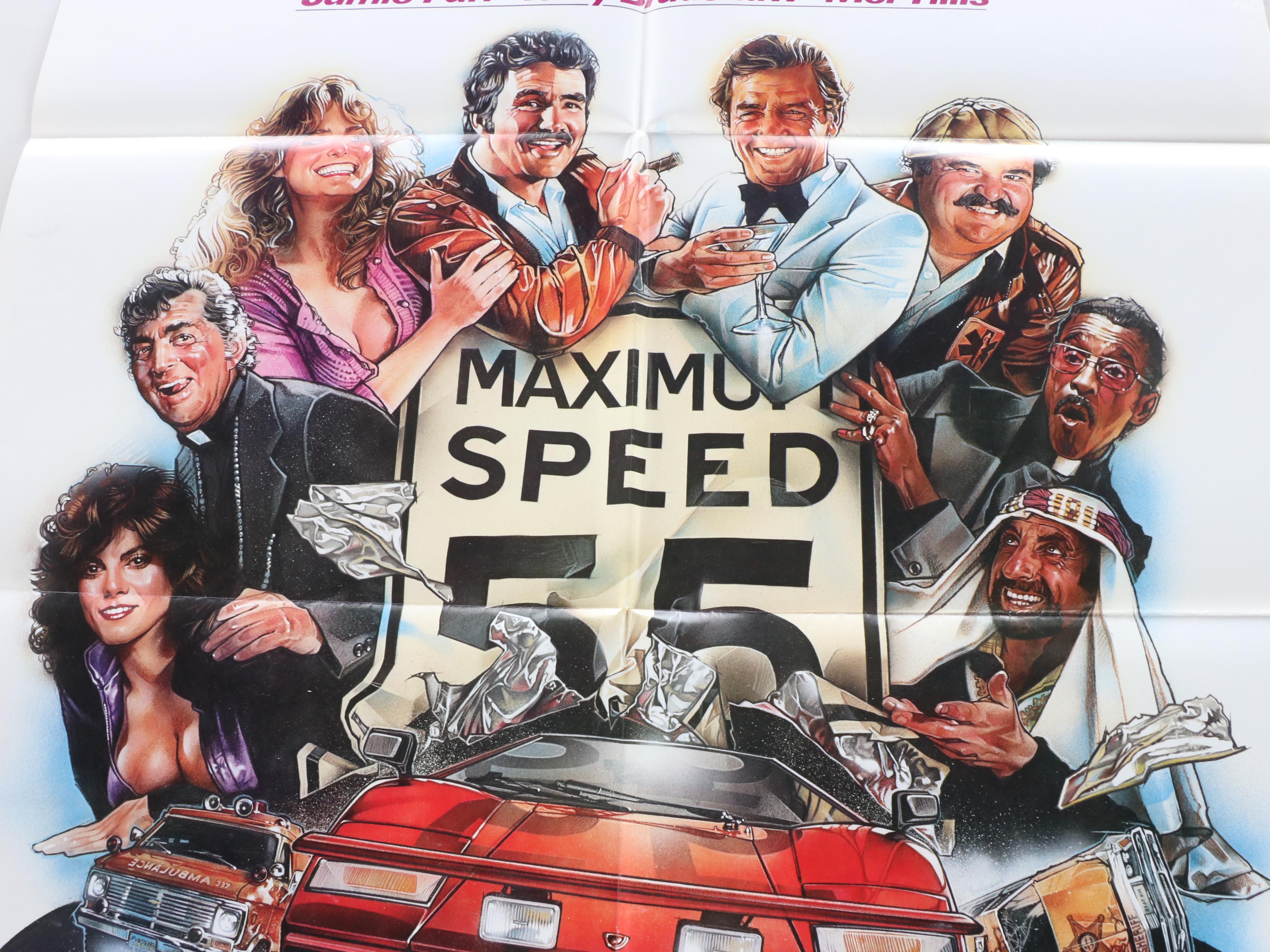 Set of Burt Reynolds Movie Posters Including "The Cannonball Run," 1981