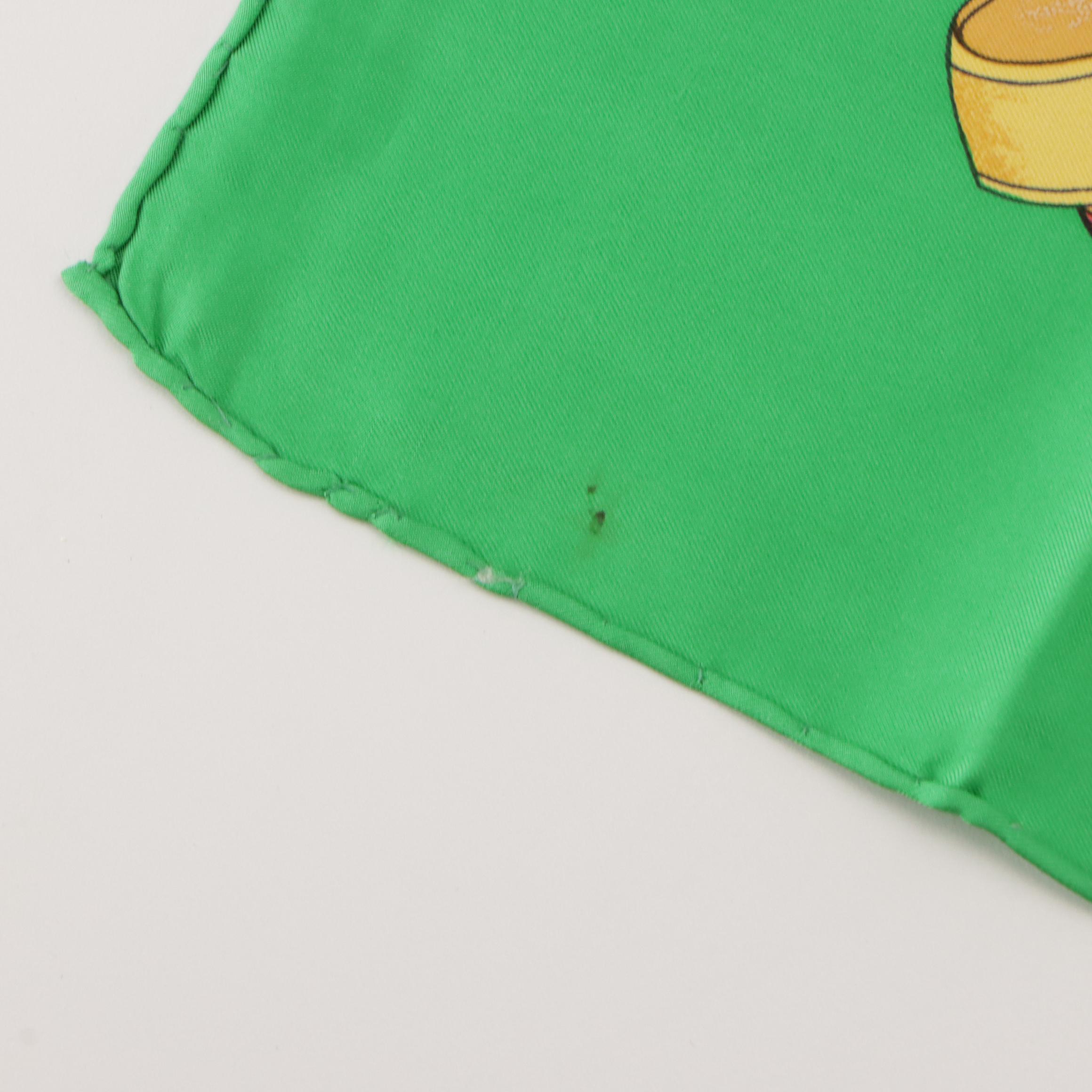 Hermès "Les Rubans Du Cheval" Silk Twill Scarf 90