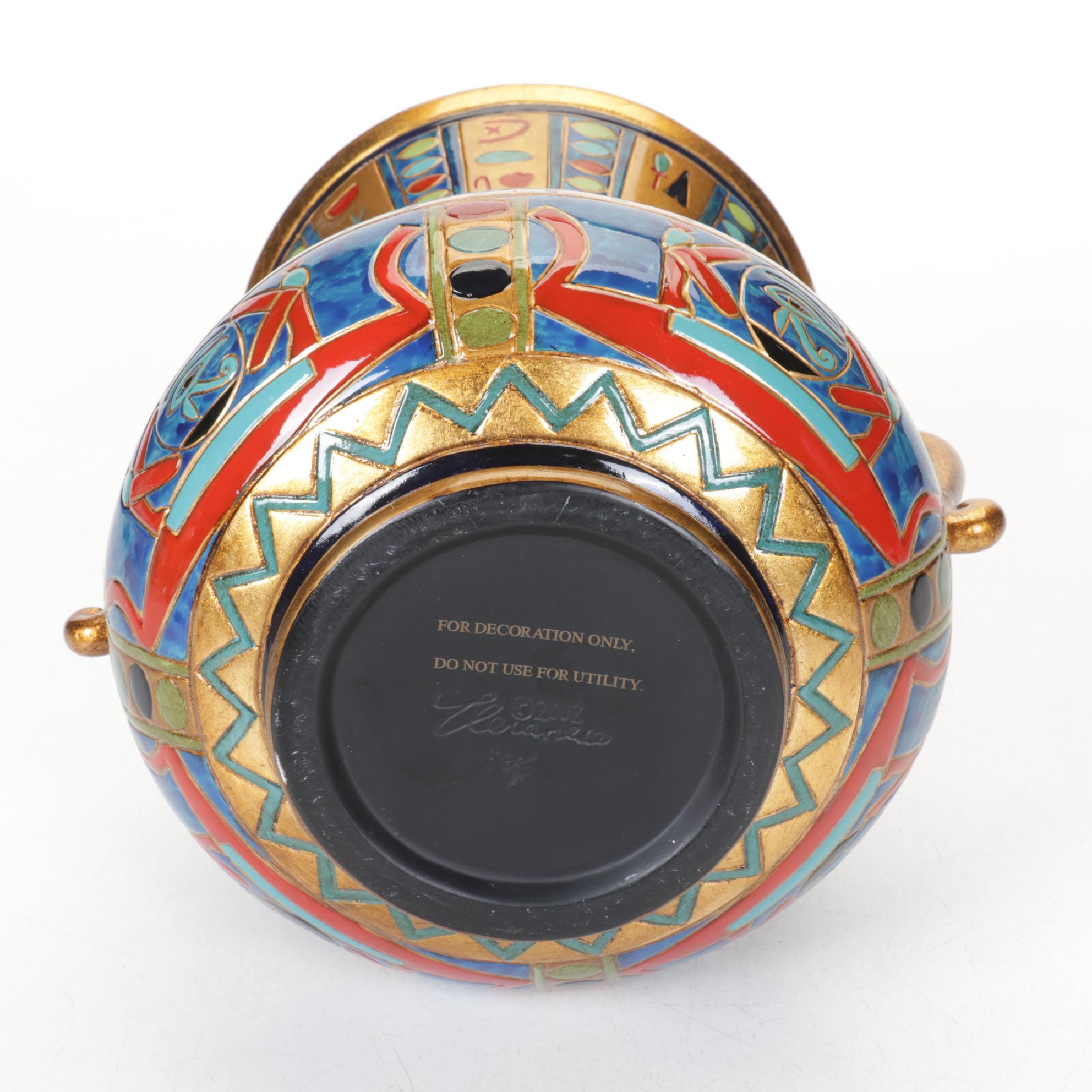 Veronese Egyptian Style Summit Collection "Eye of Horus" Vase, 2002