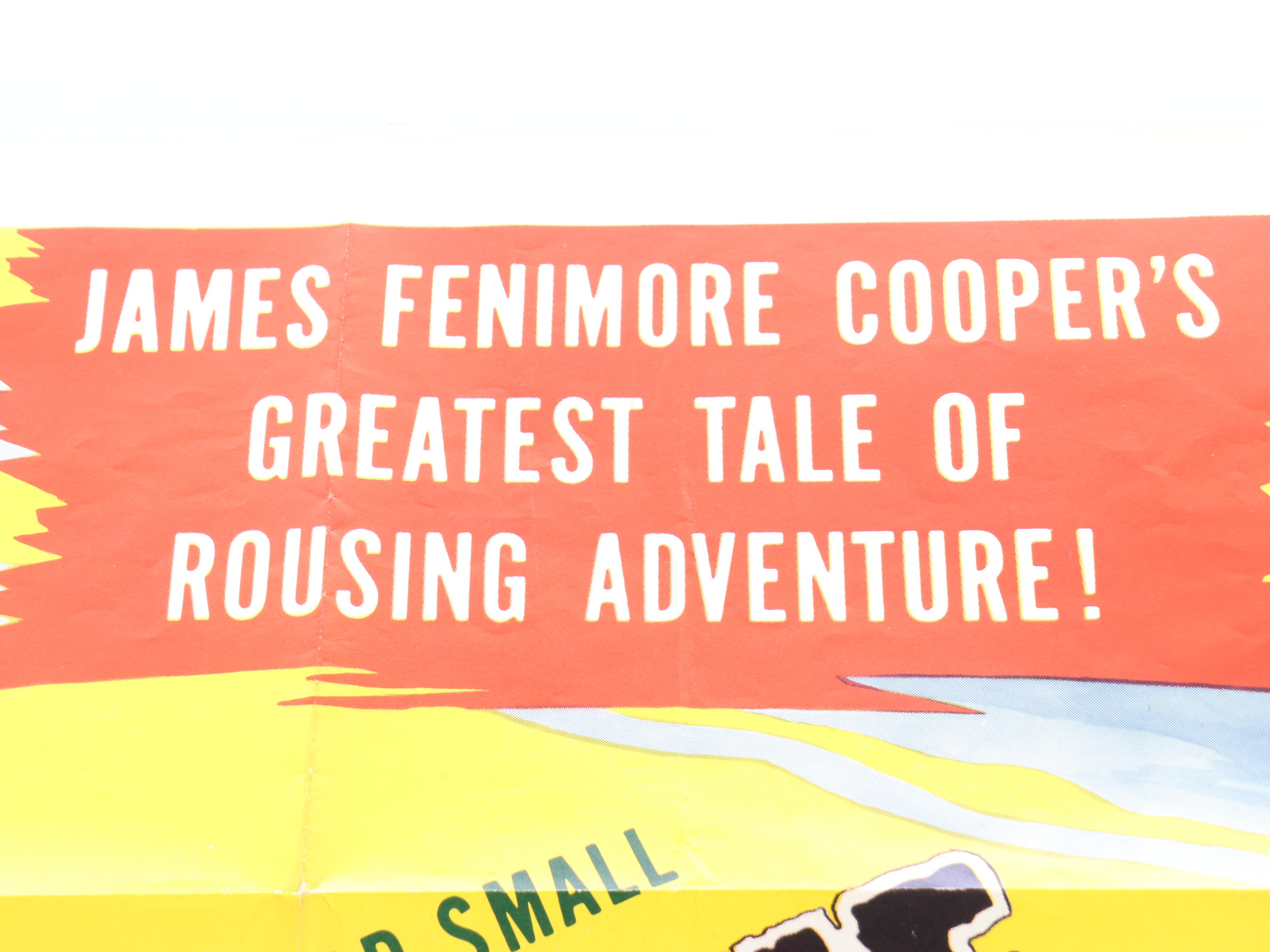 Movie Poster for "The Last of the Mohicans," Circa 1936