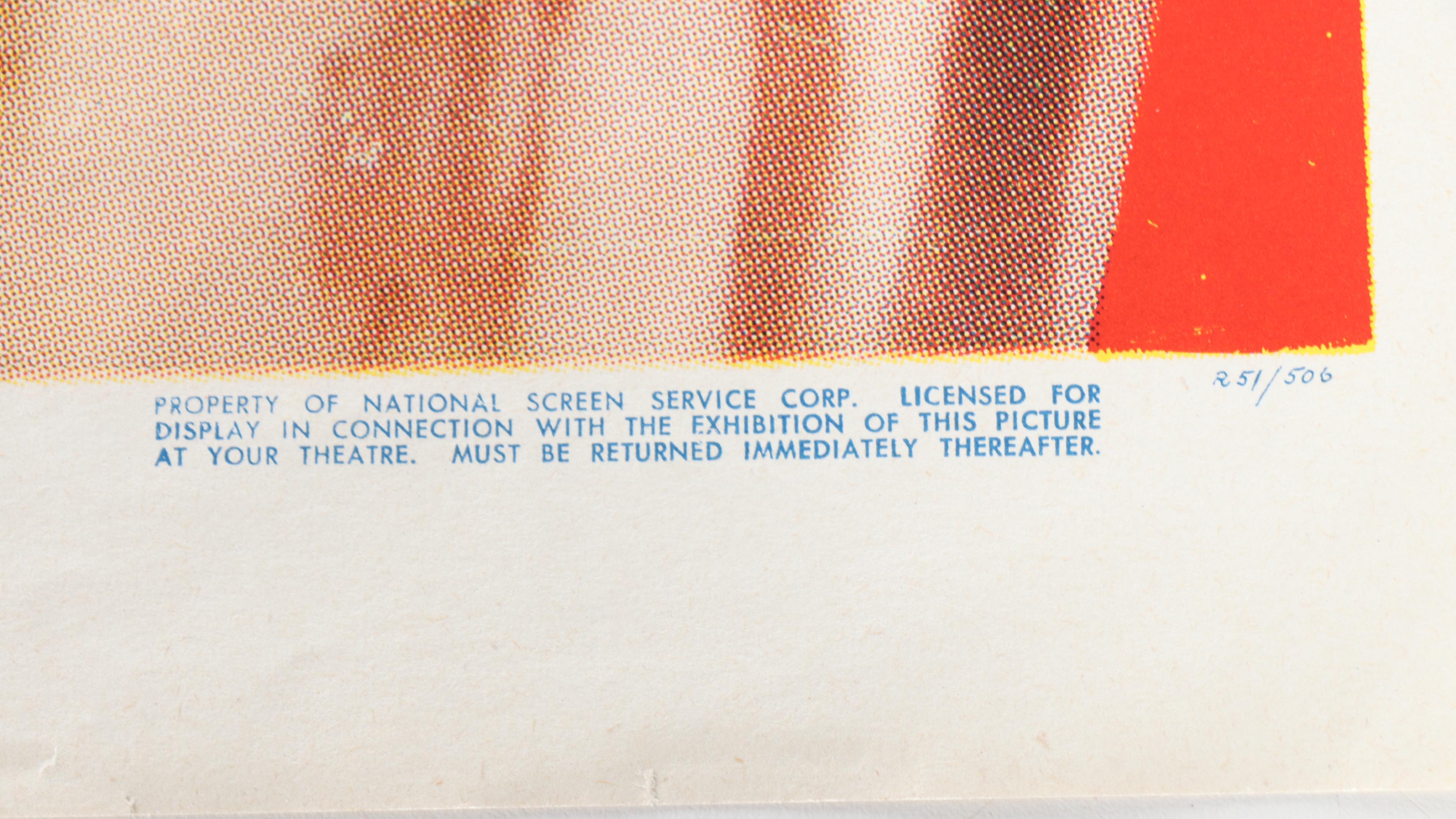 Movie Poster for "The Last of the Mohicans," Circa 1936