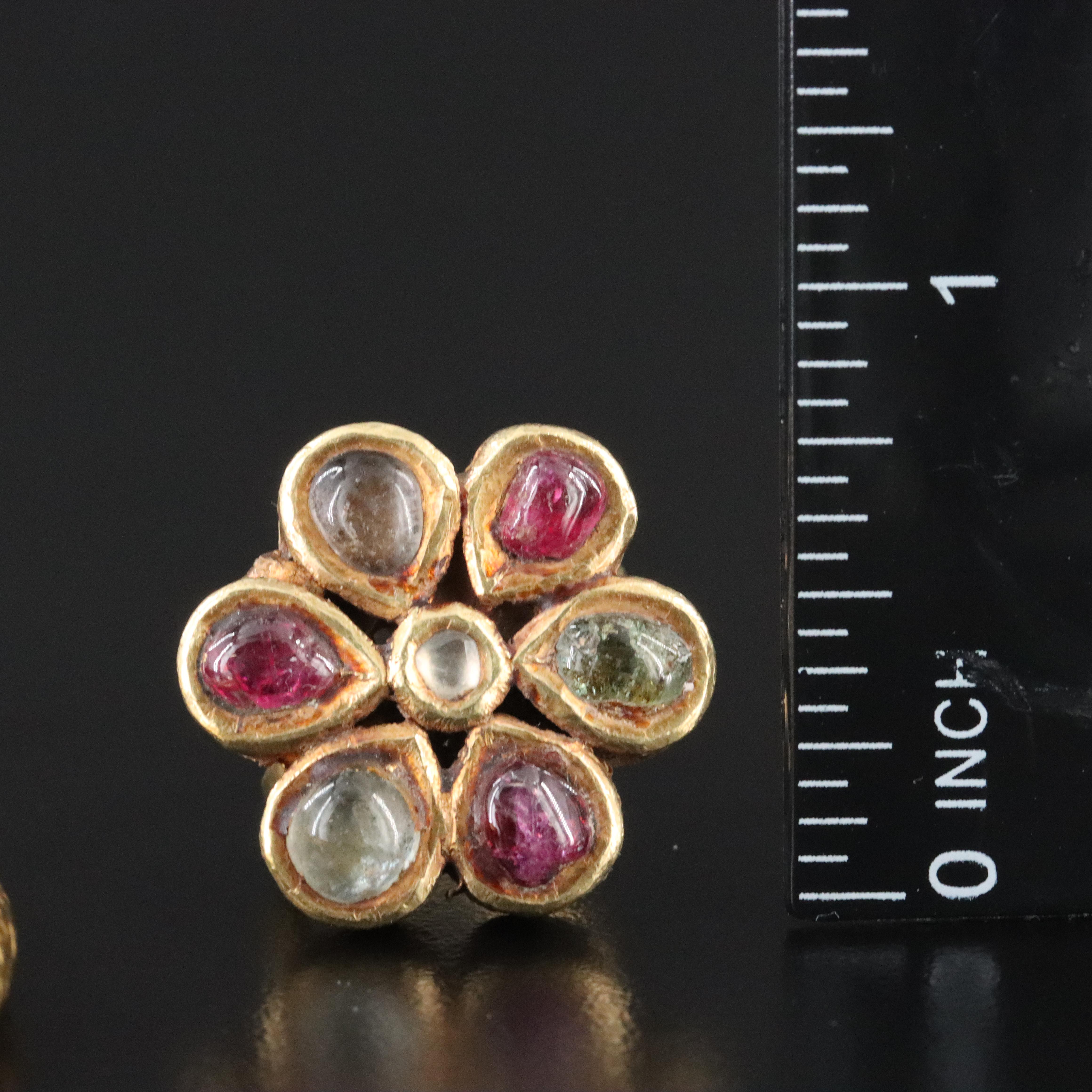 Indian Kundan Meena and Meenakari Jewelry Including Ruby, Diamond and Enamel