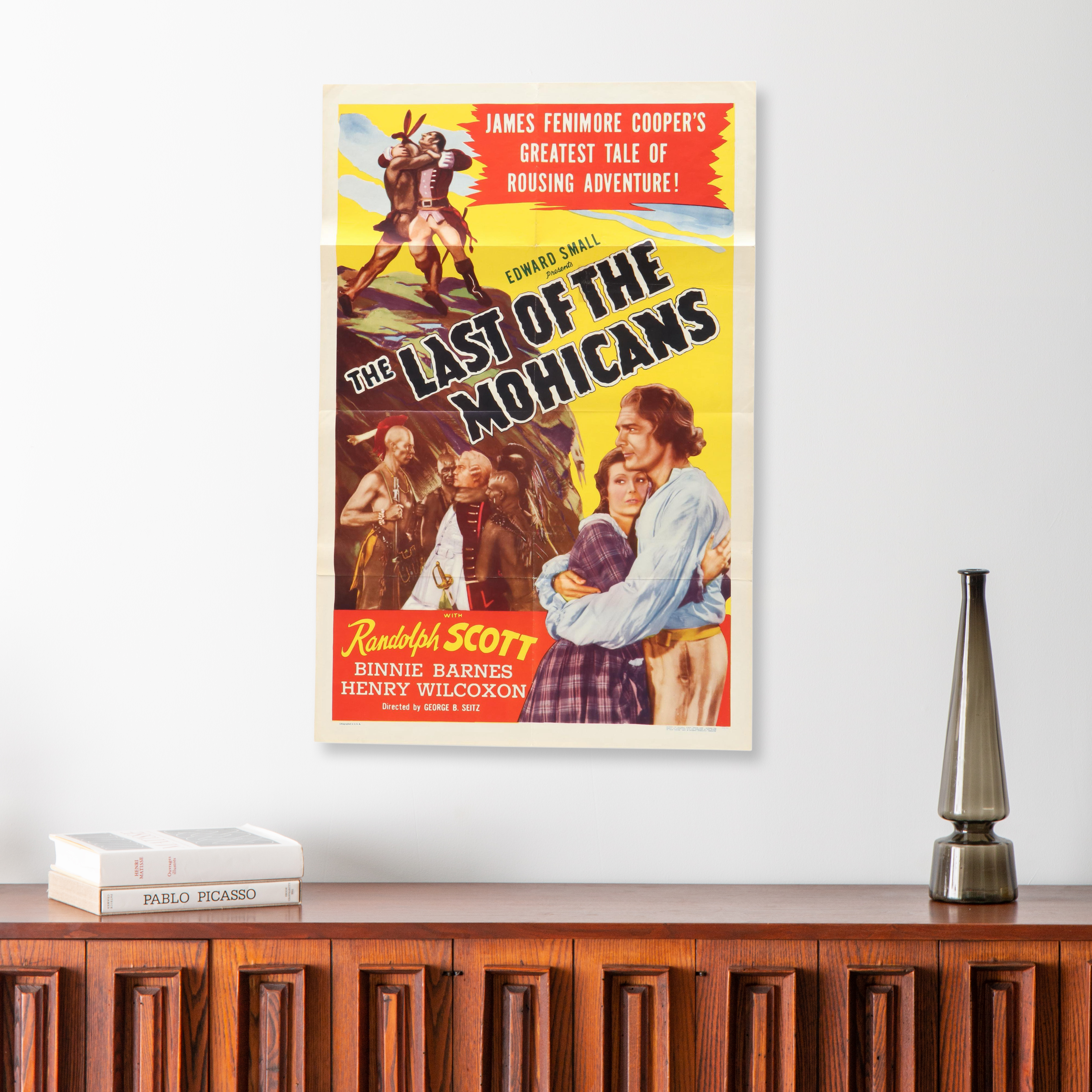 Movie Poster for "The Last of the Mohicans," Circa 1936