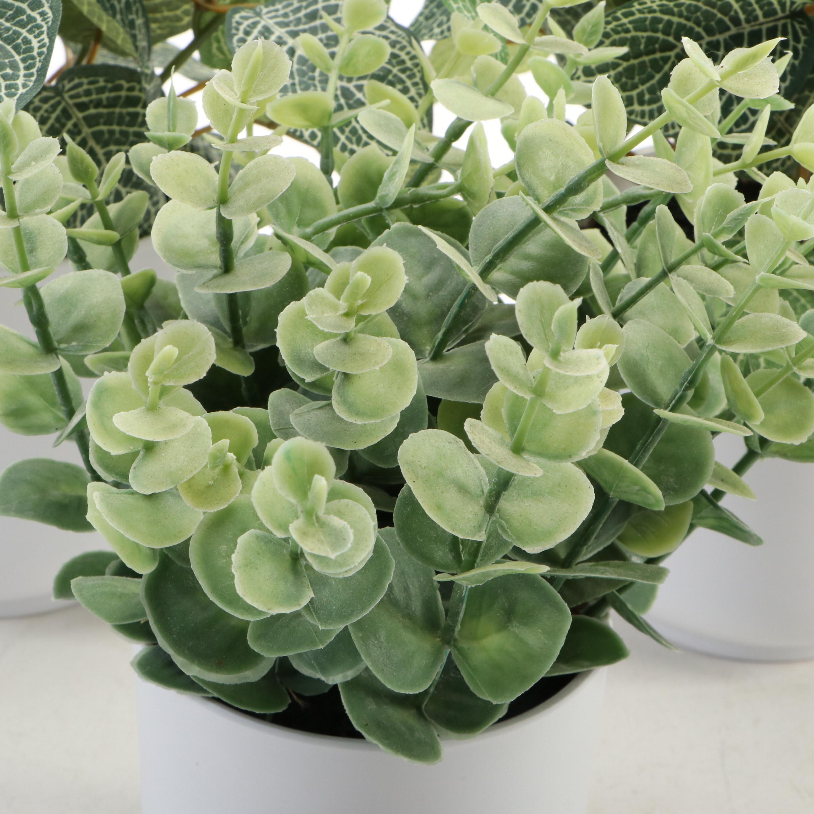 Artificial Plants, Rabbit Figurine in Cloche, Antler Sheds and Arhaus Tray