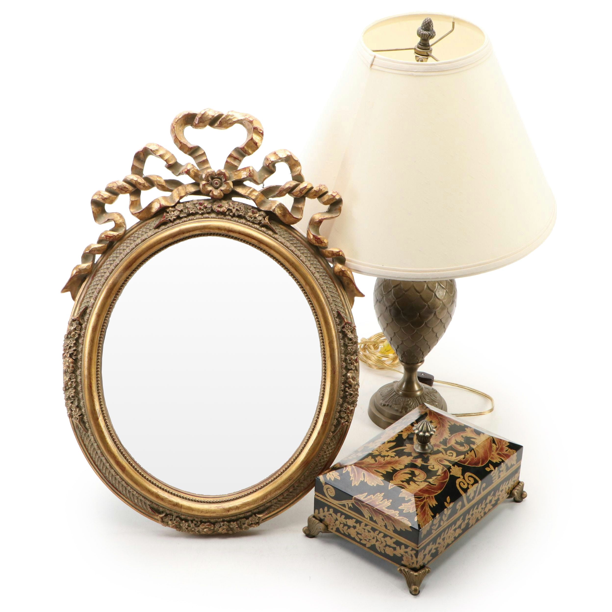 Oriental Accent "The Silky Way" Wood Box with Other Metal and Wood Décor