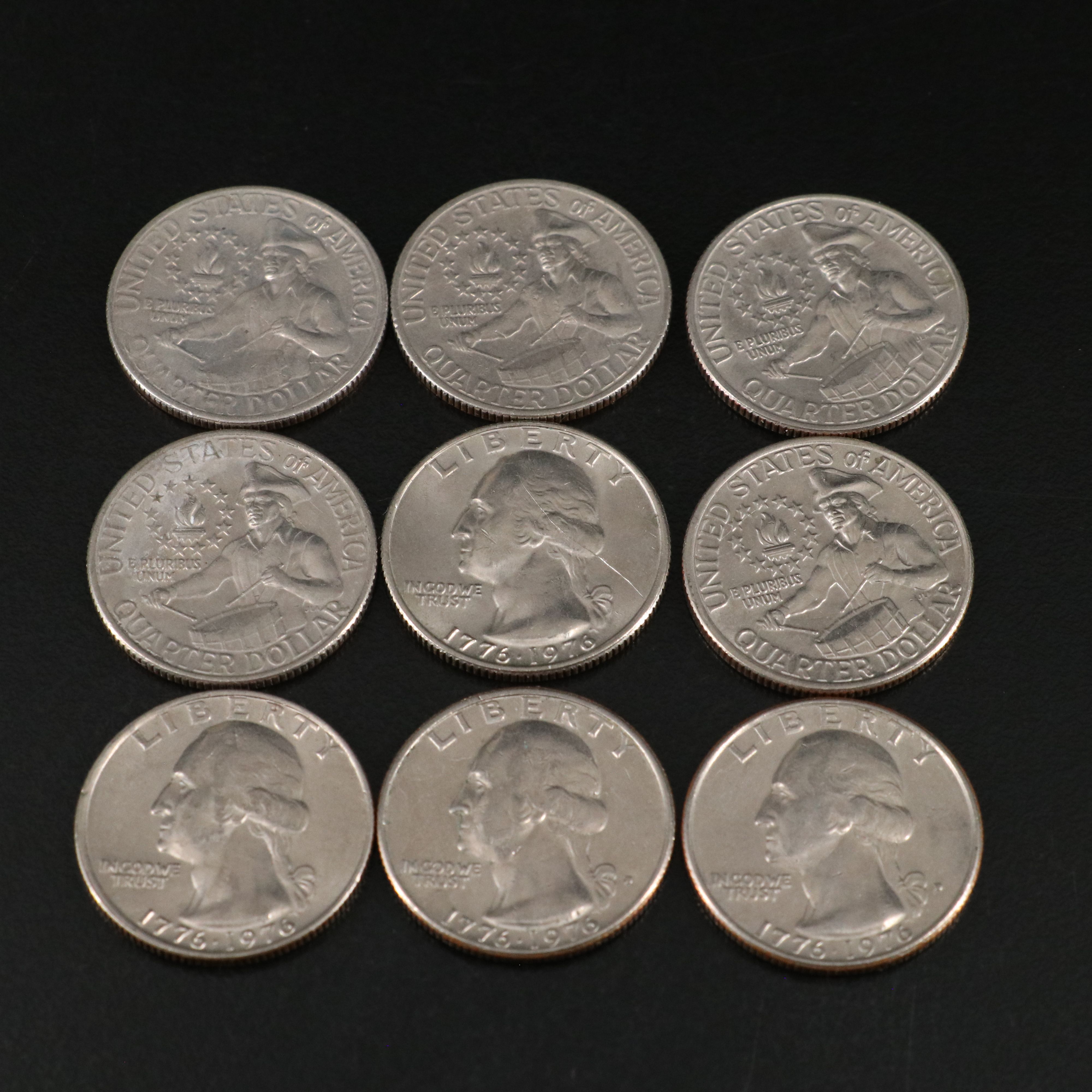 America the Beautiful Quarters, Bicentennial Quarters, and Lincoln Cents