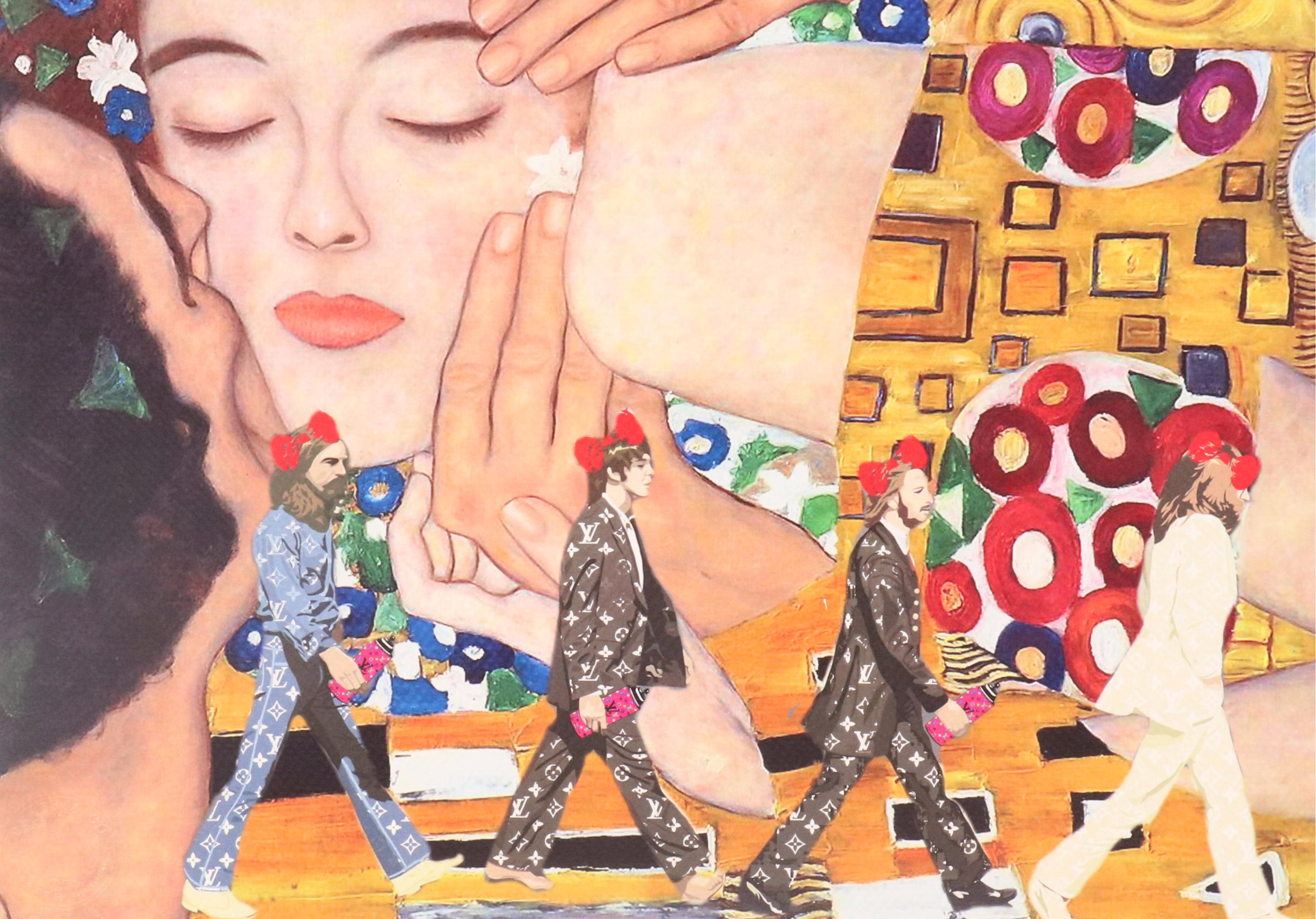 Death NYC Pop Art Graphic Print The Beatles x "The Kiss" x LV, 2020