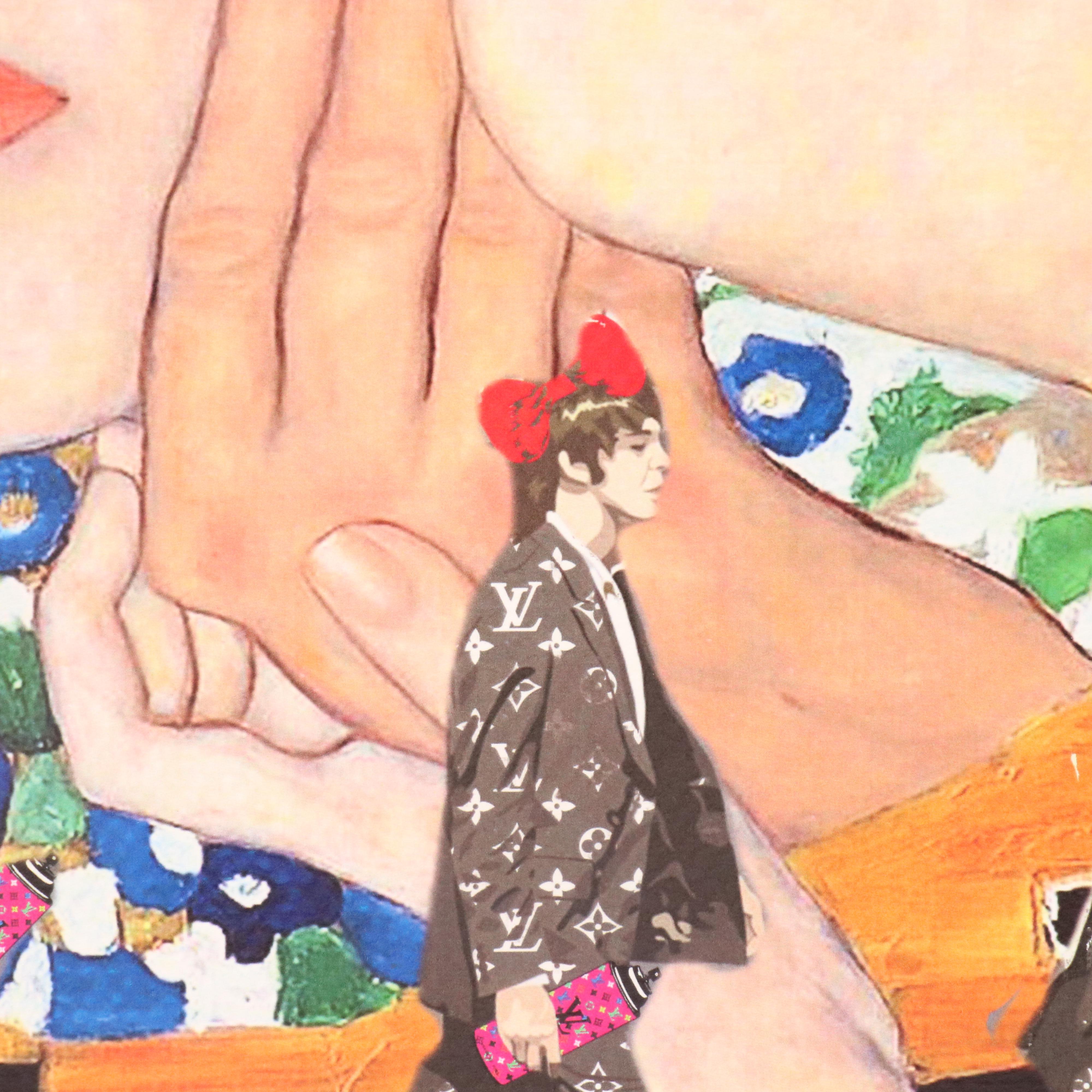 Death NYC Pop Art Graphic Print The Beatles x "The Kiss" x LV, 2020