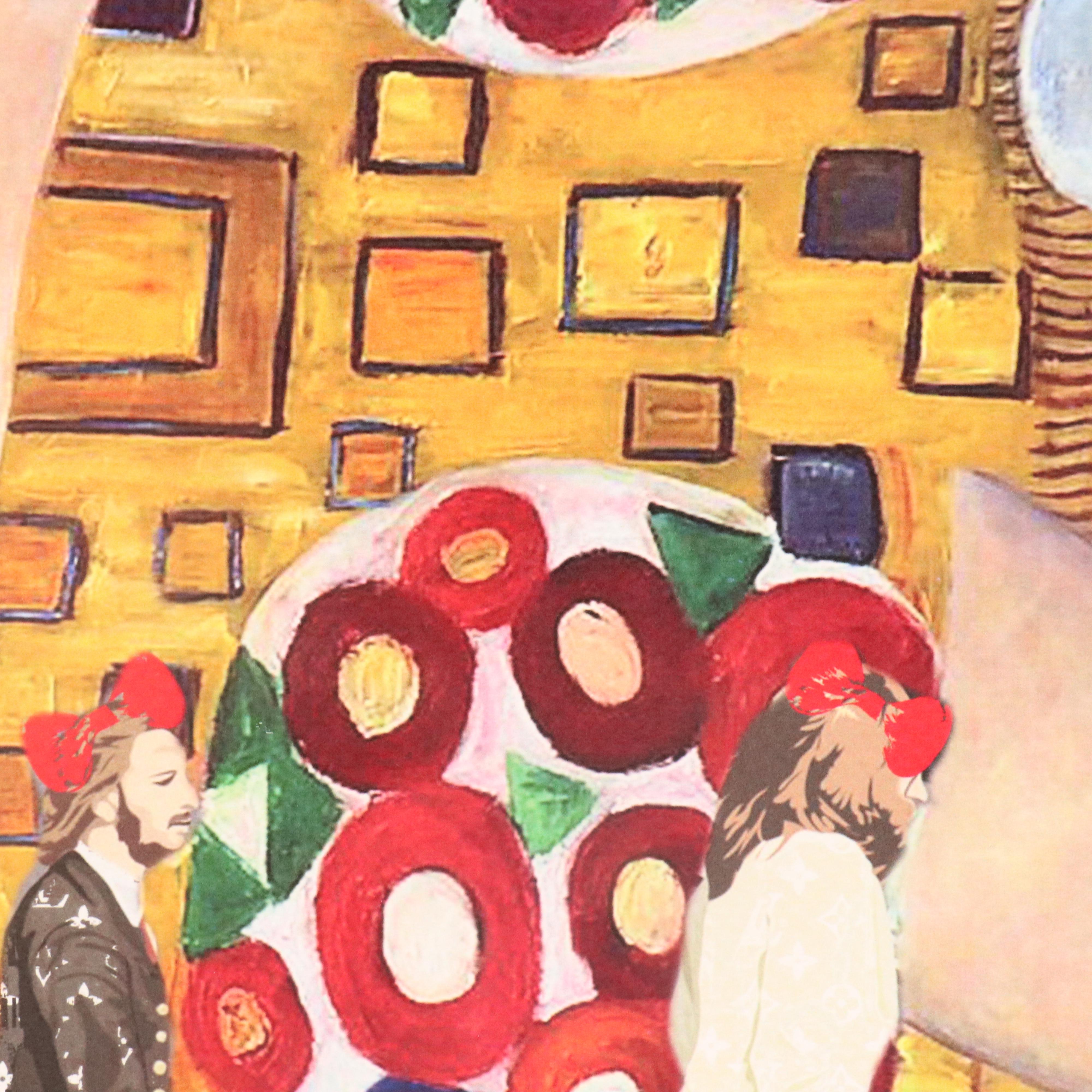 Death NYC Pop Art Graphic Print The Beatles x "The Kiss" x LV, 2020