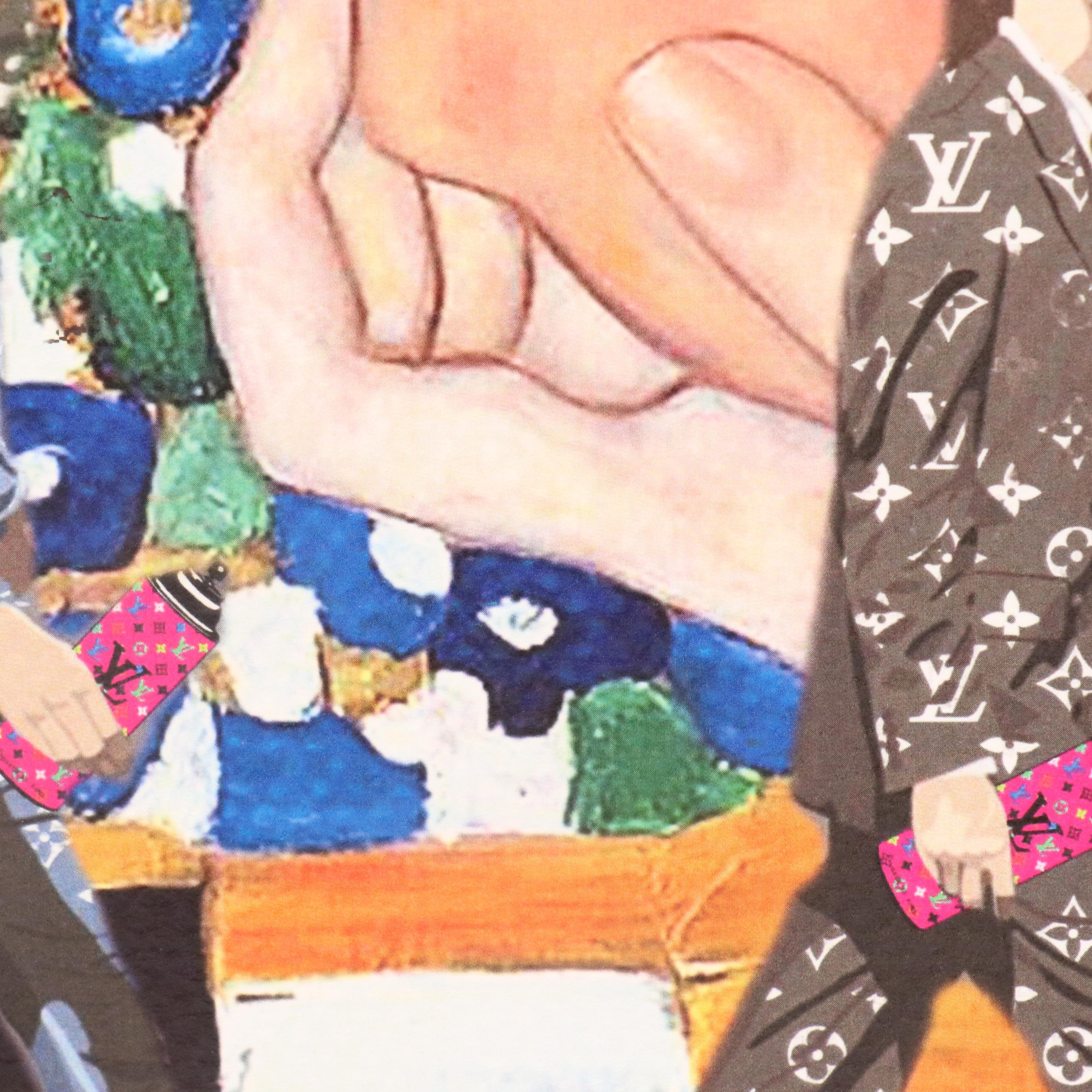 Death NYC Pop Art Graphic Print The Beatles x "The Kiss" x LV, 2020