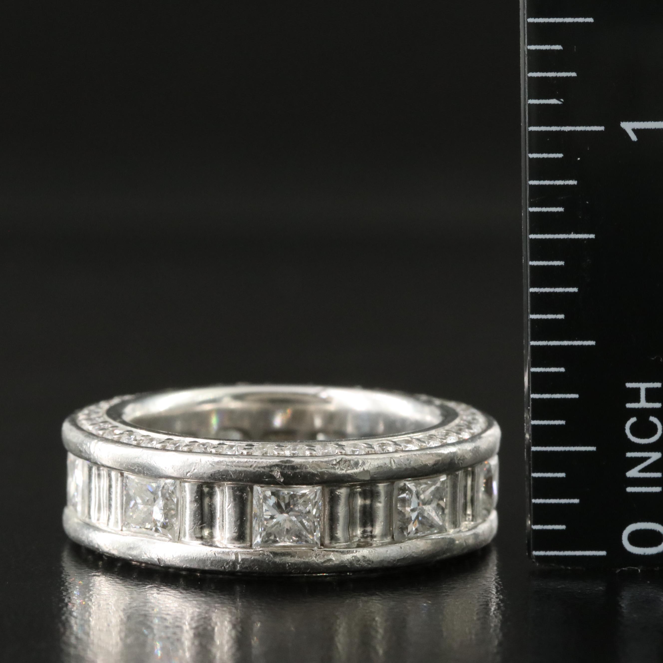 Platinum 4.55 CTW Diamond Eternity Band