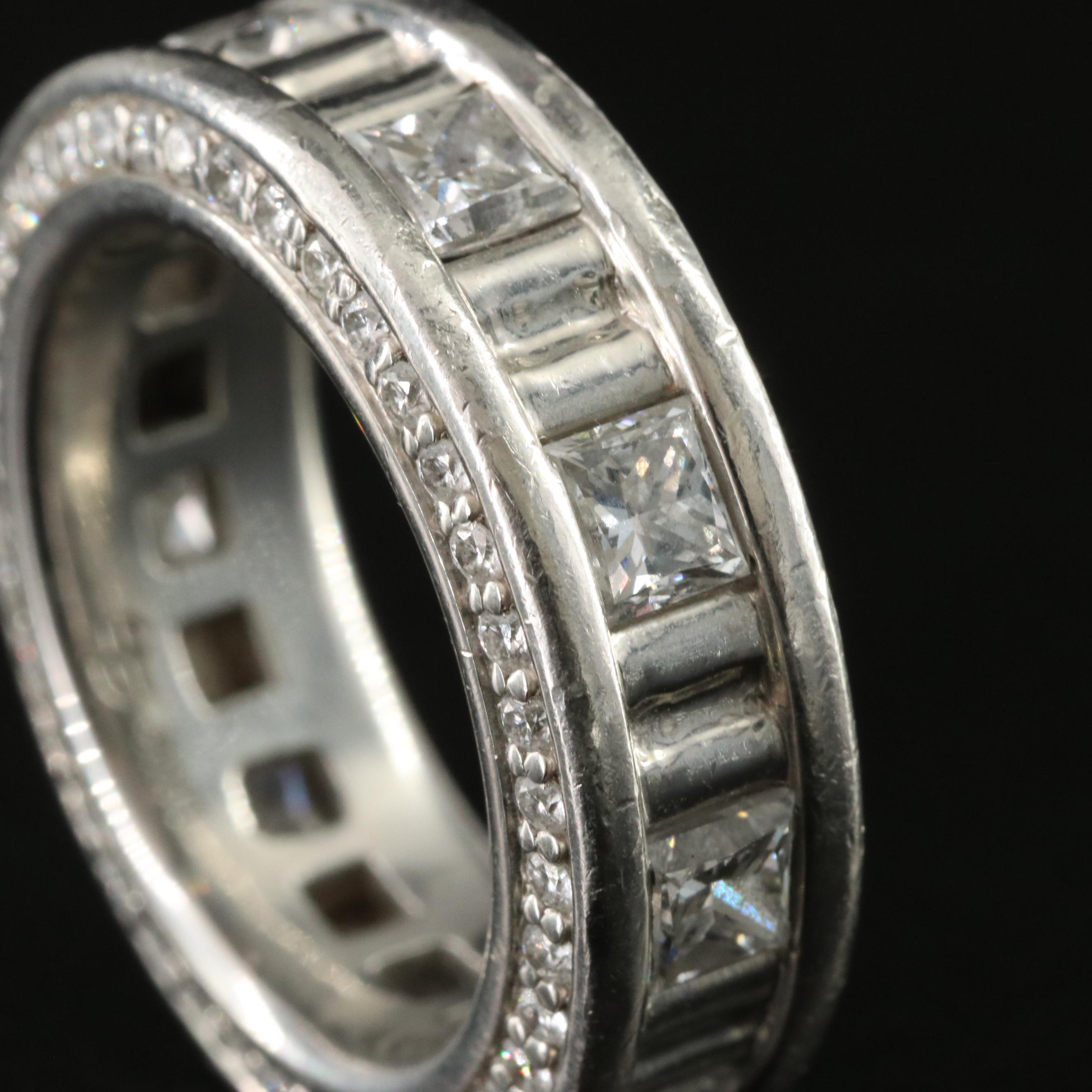 Platinum 4.55 CTW Diamond Eternity Band