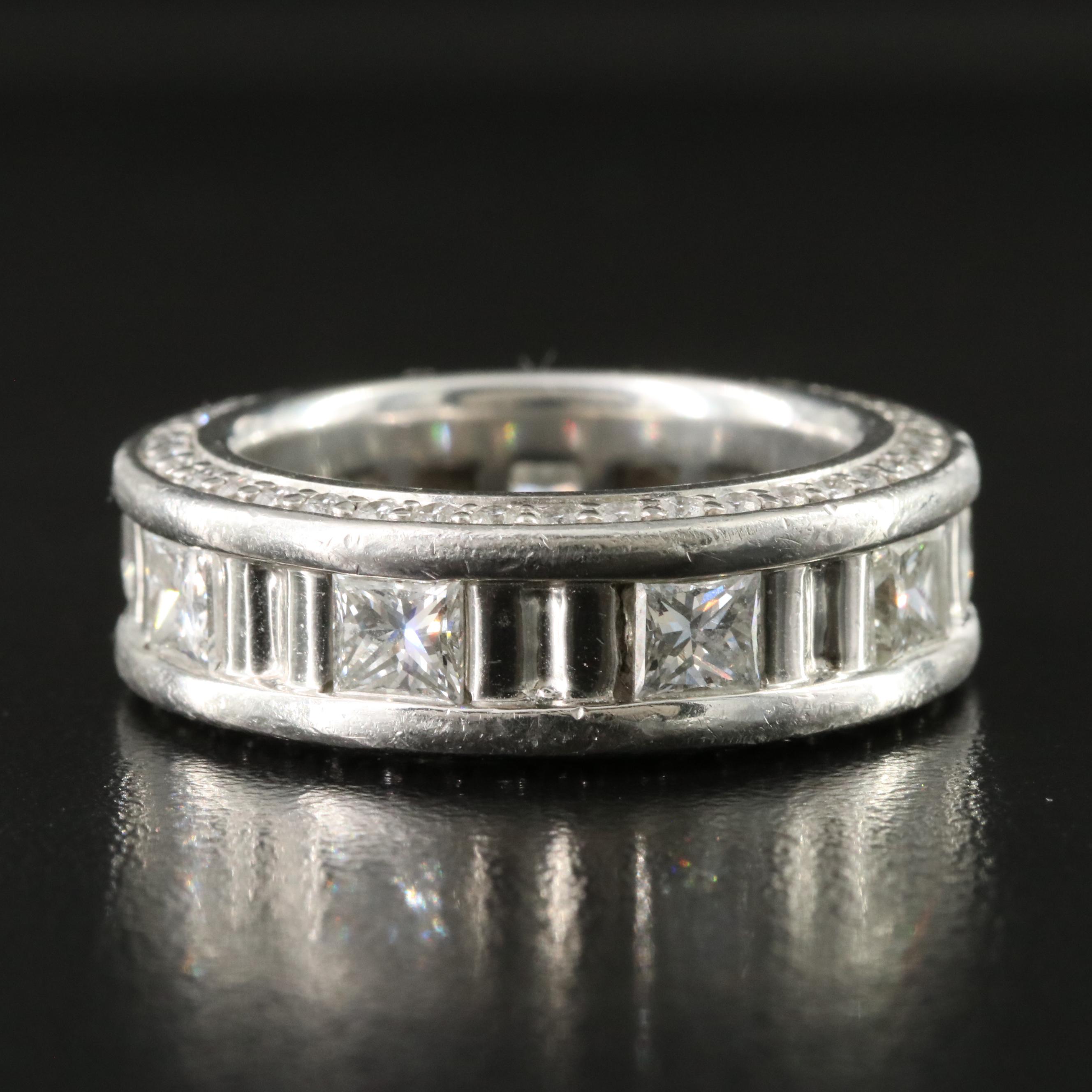 Platinum 4.55 CTW Diamond Eternity Band