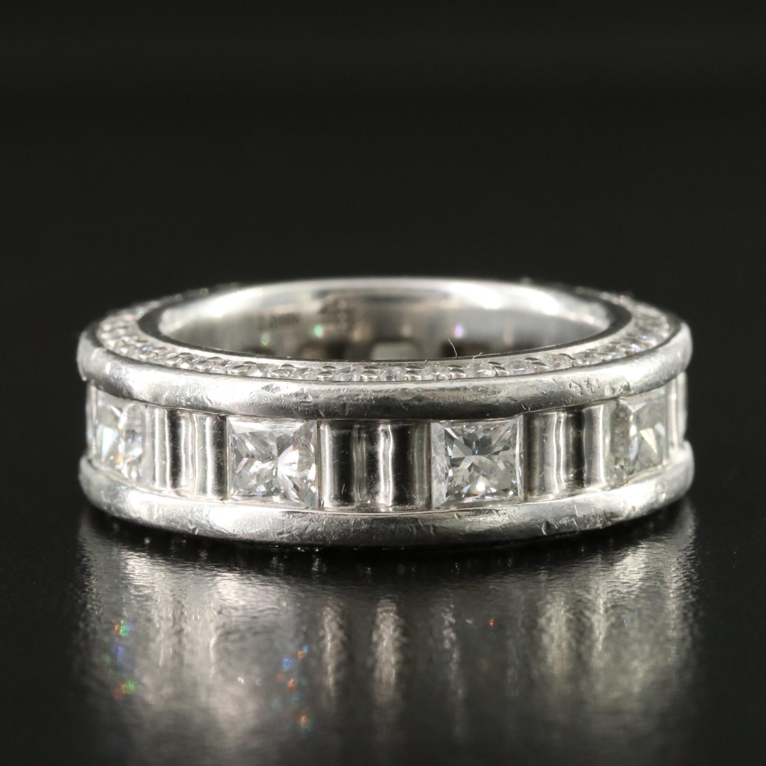 Platinum 4.55 CTW Diamond Eternity Band