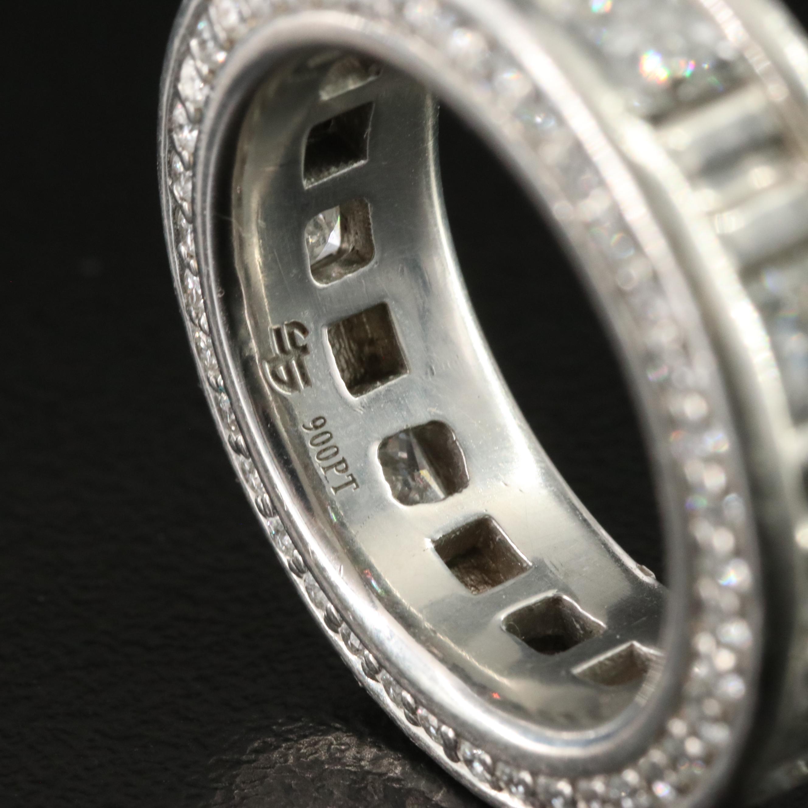Platinum 4.55 CTW Diamond Eternity Band