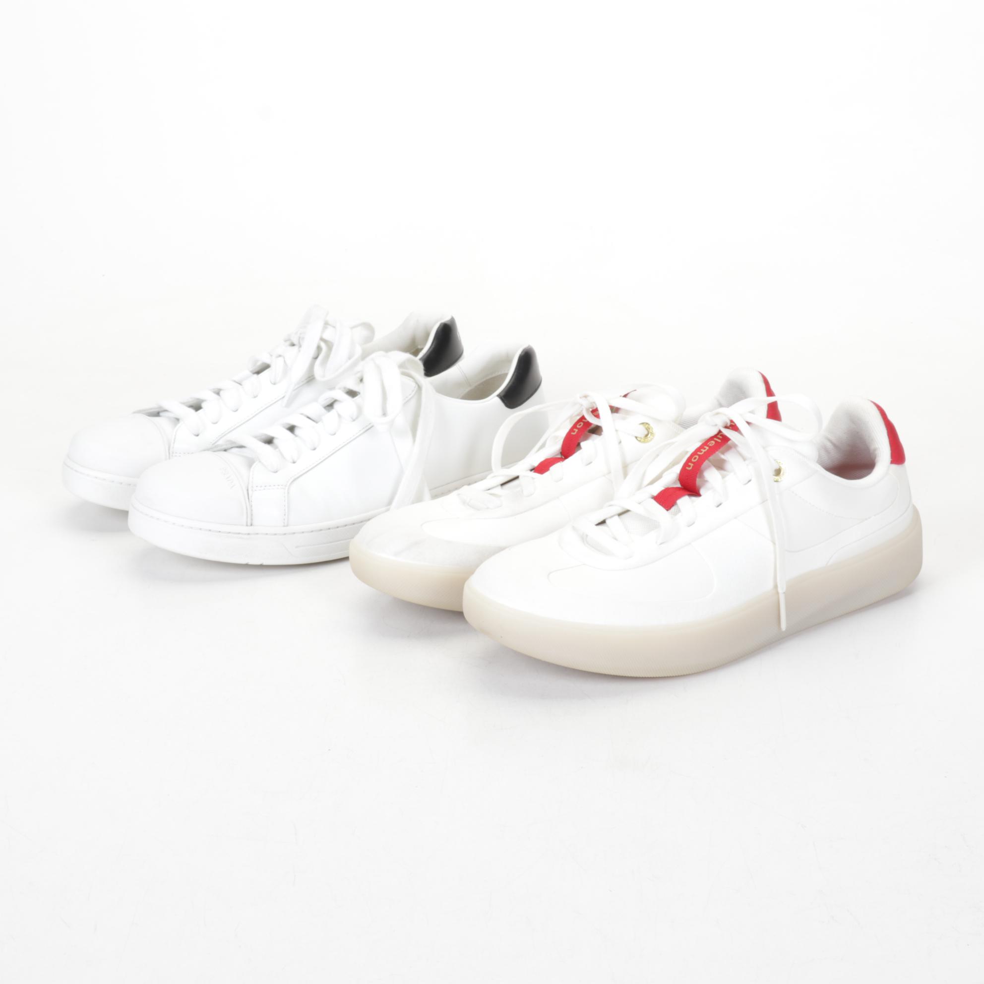 Men's Prada Low Top Sneakers and LuluLemon Lunar New Year Cityverse Sneakers