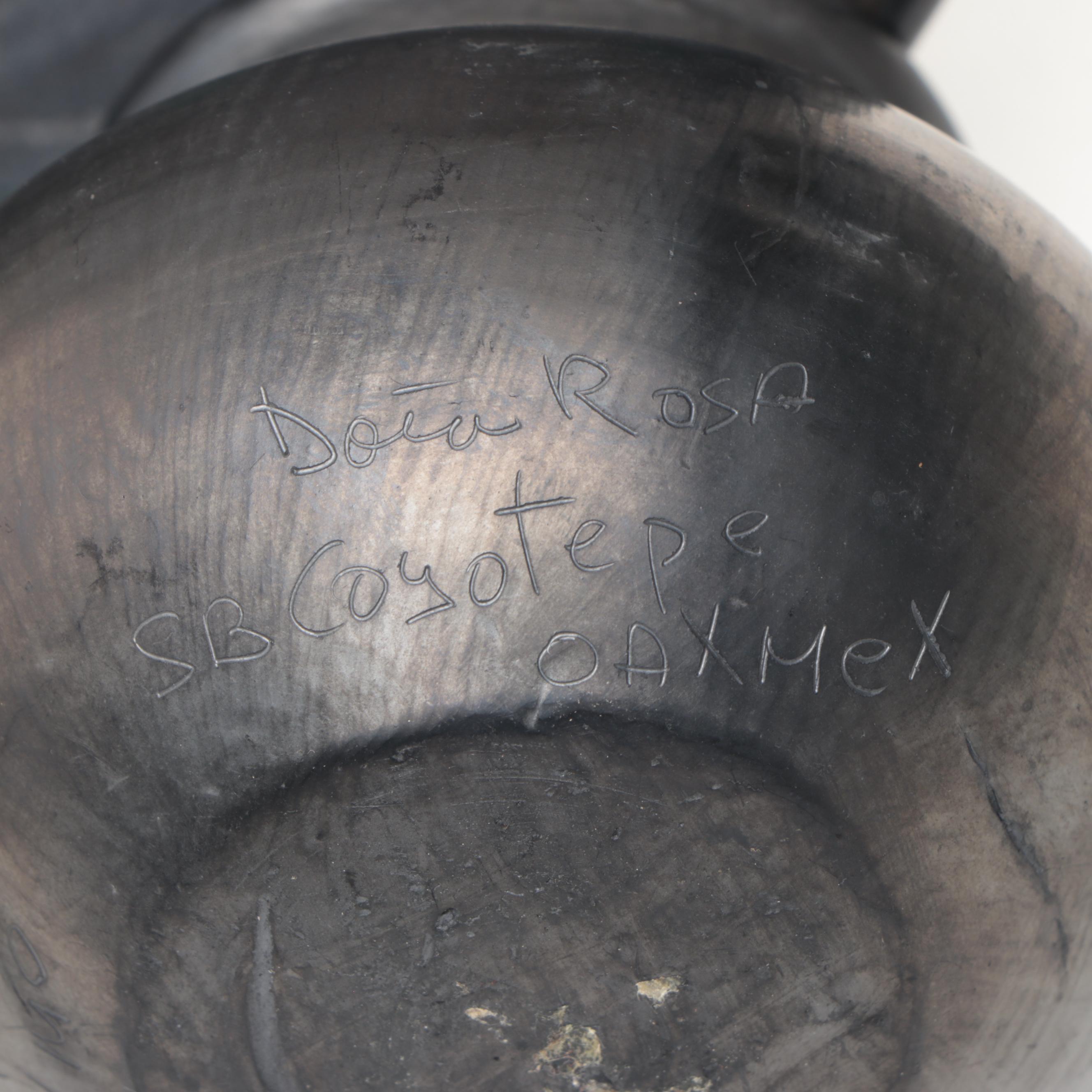 Artist Signed Ceramic Bud Vases with Ceramic Decorative Bowls