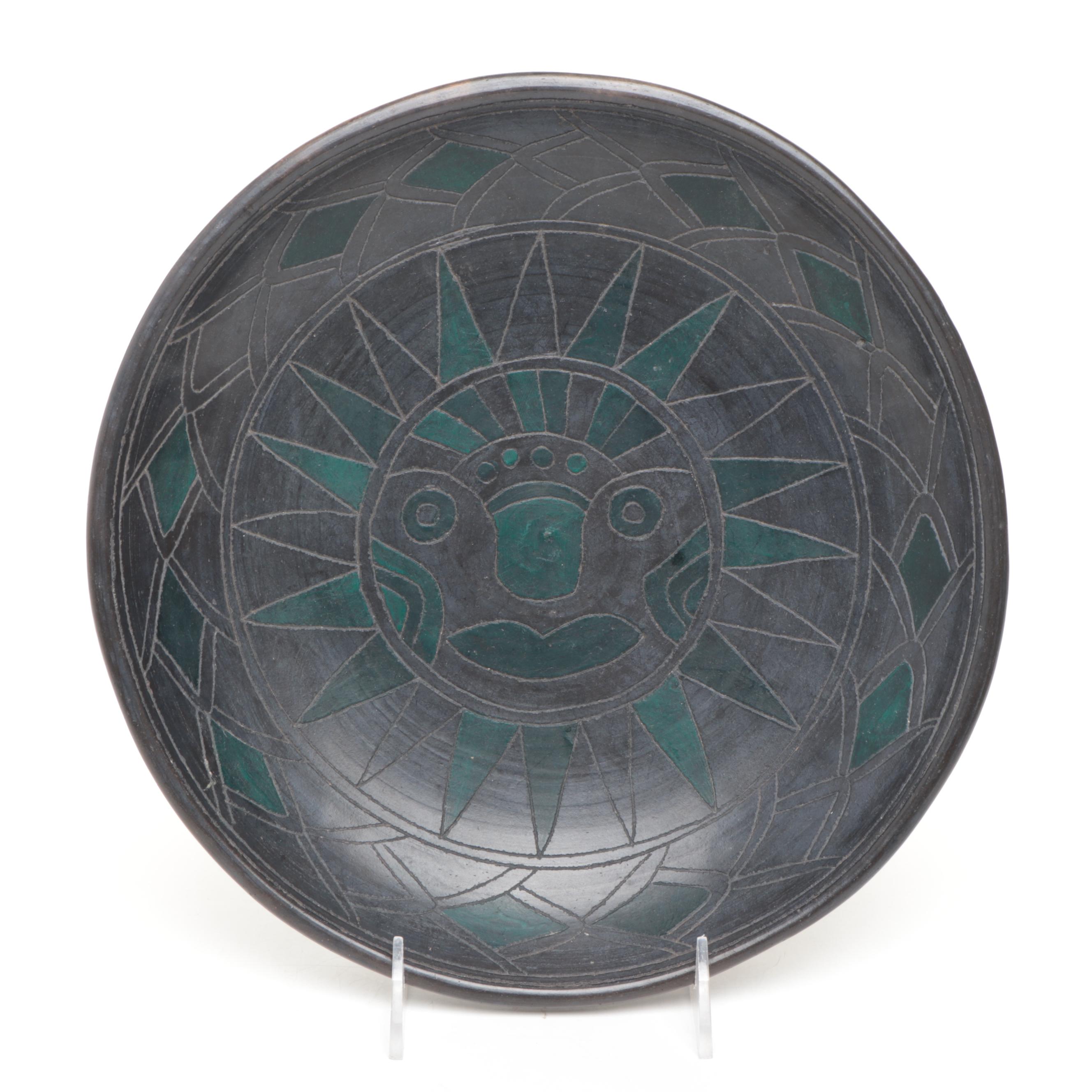 Artist Signed Ceramic Bud Vases with Ceramic Decorative Bowls