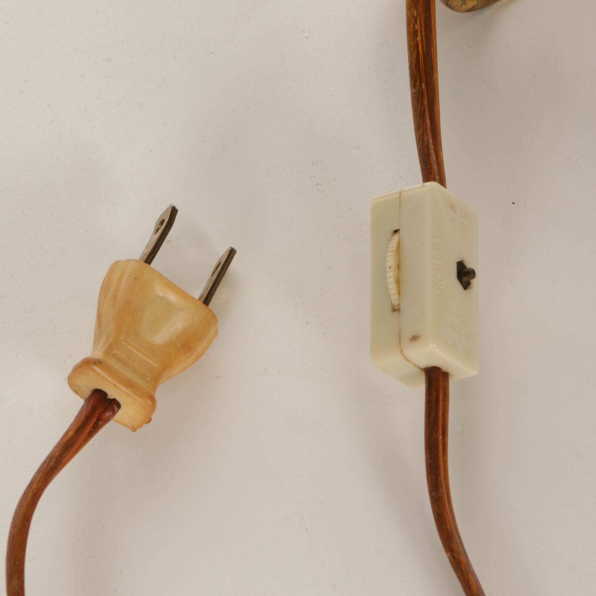 Italianate Gilt Metal Three Tier Girandole Candelabra Table Lamp, Vintage