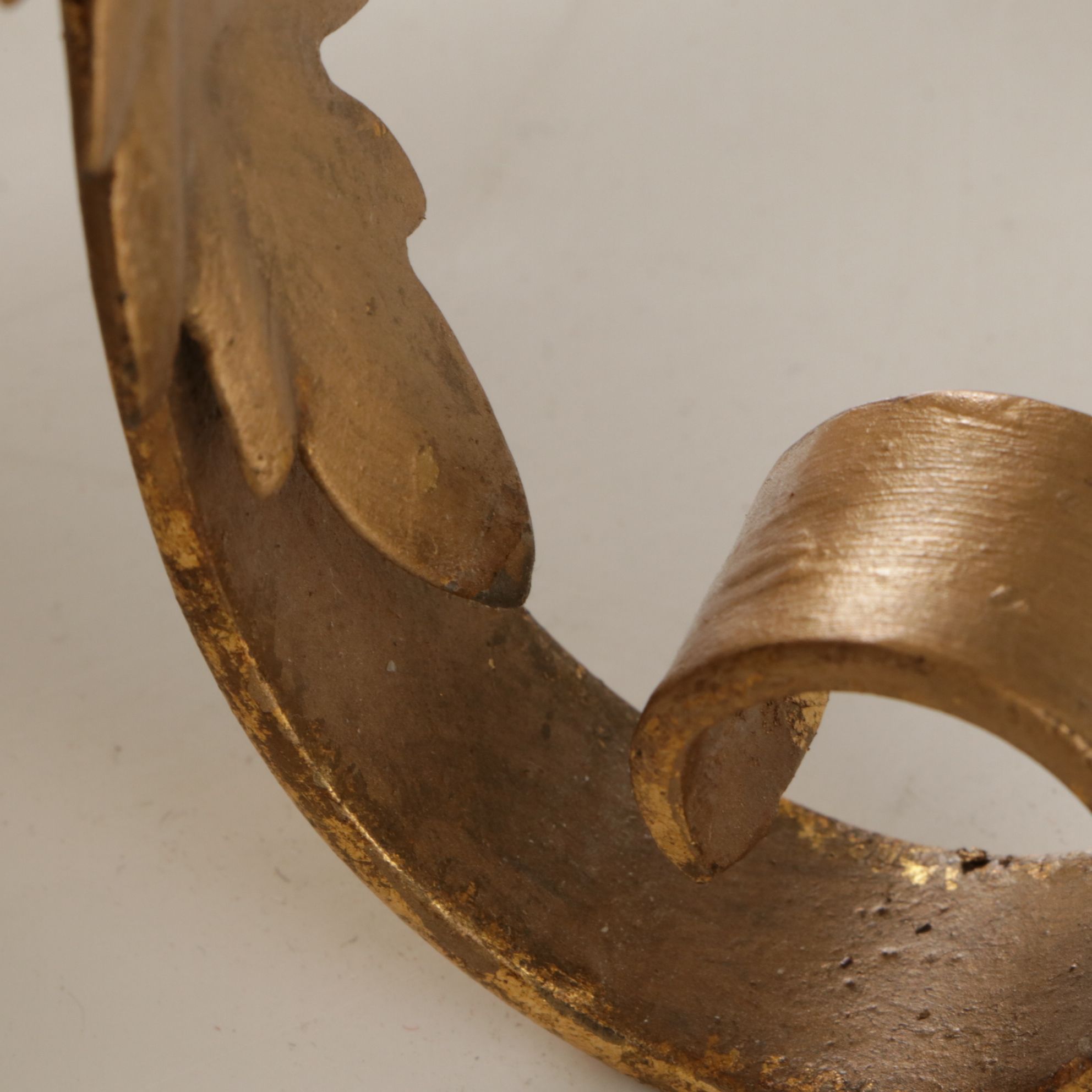 Italianate Gilt Metal Three Tier Girandole Candelabra Table Lamp, Vintage