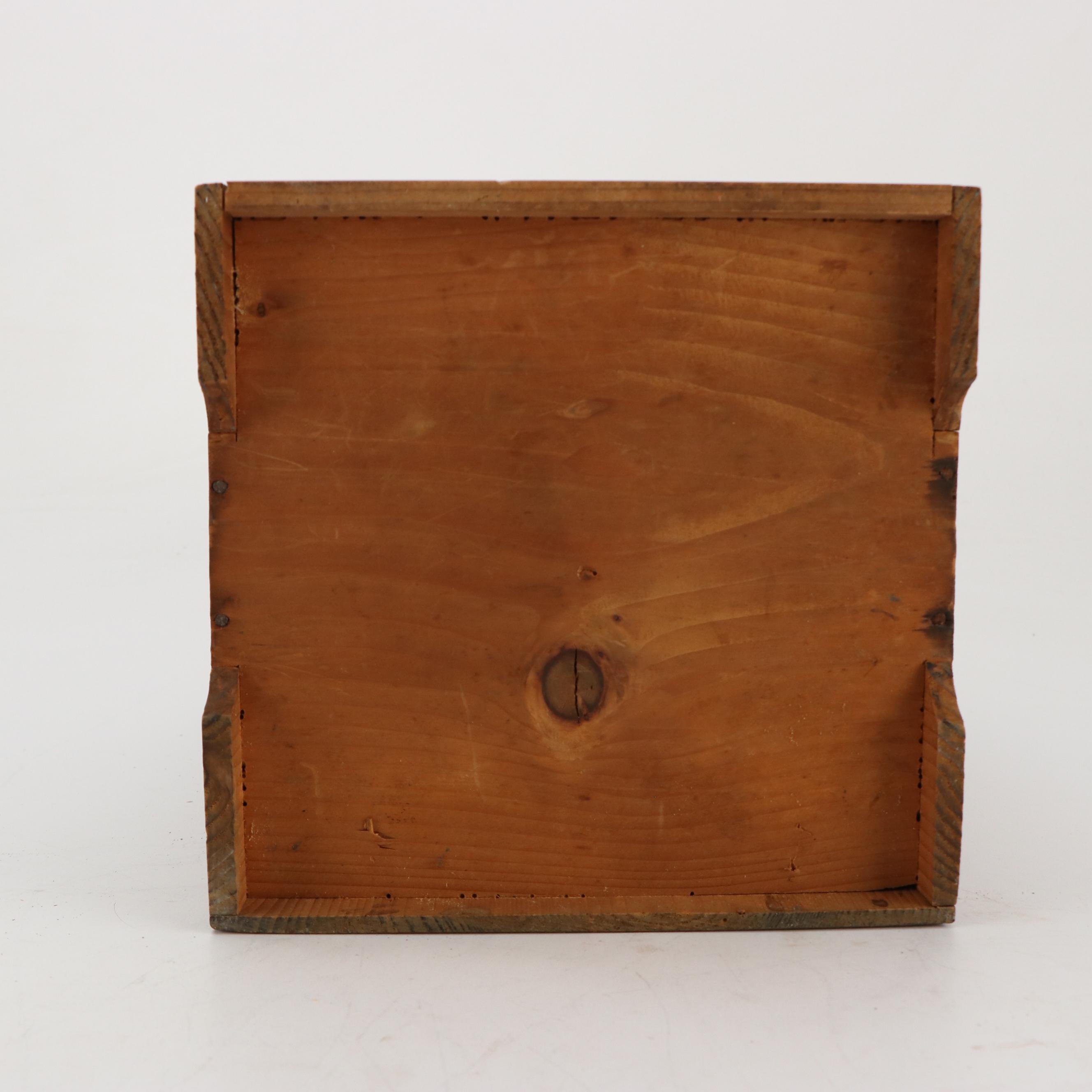 Japanese Jūbako Lacquered Wooden Boxes with Flying Cranes and Wooden Crate