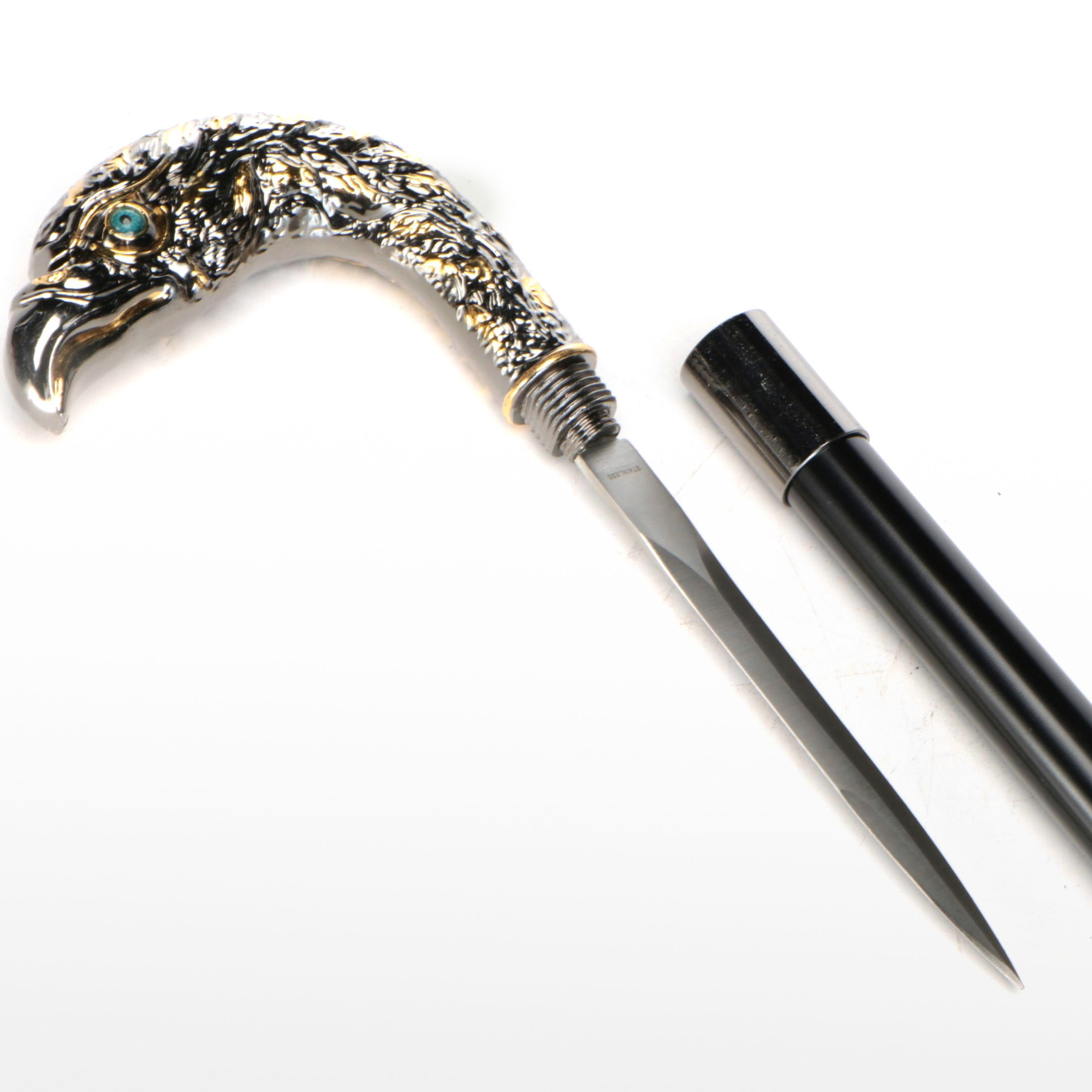 Eagle Head Handle Adjustable Sword Cane