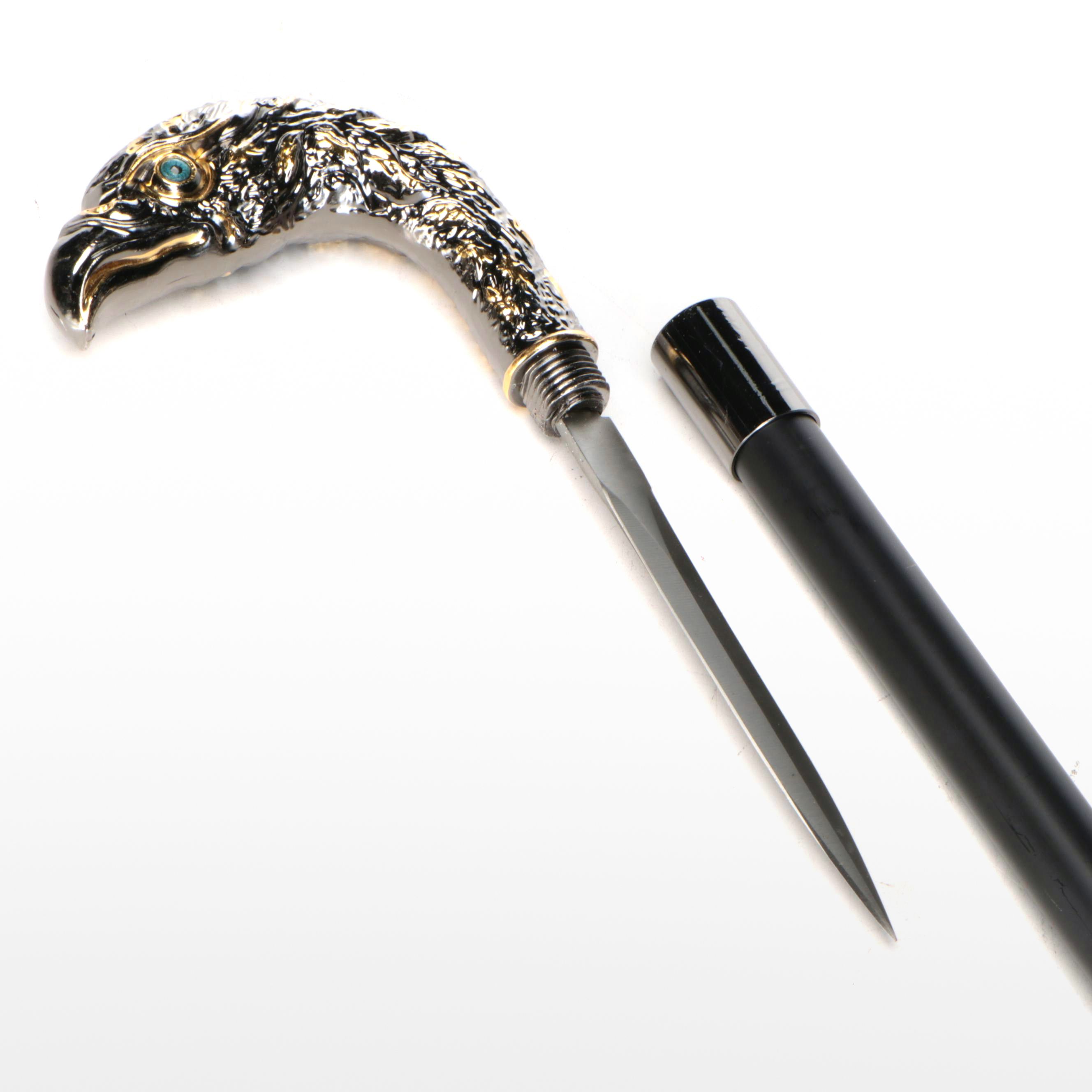 Eagle Head Handle Adjustable Sword Cane