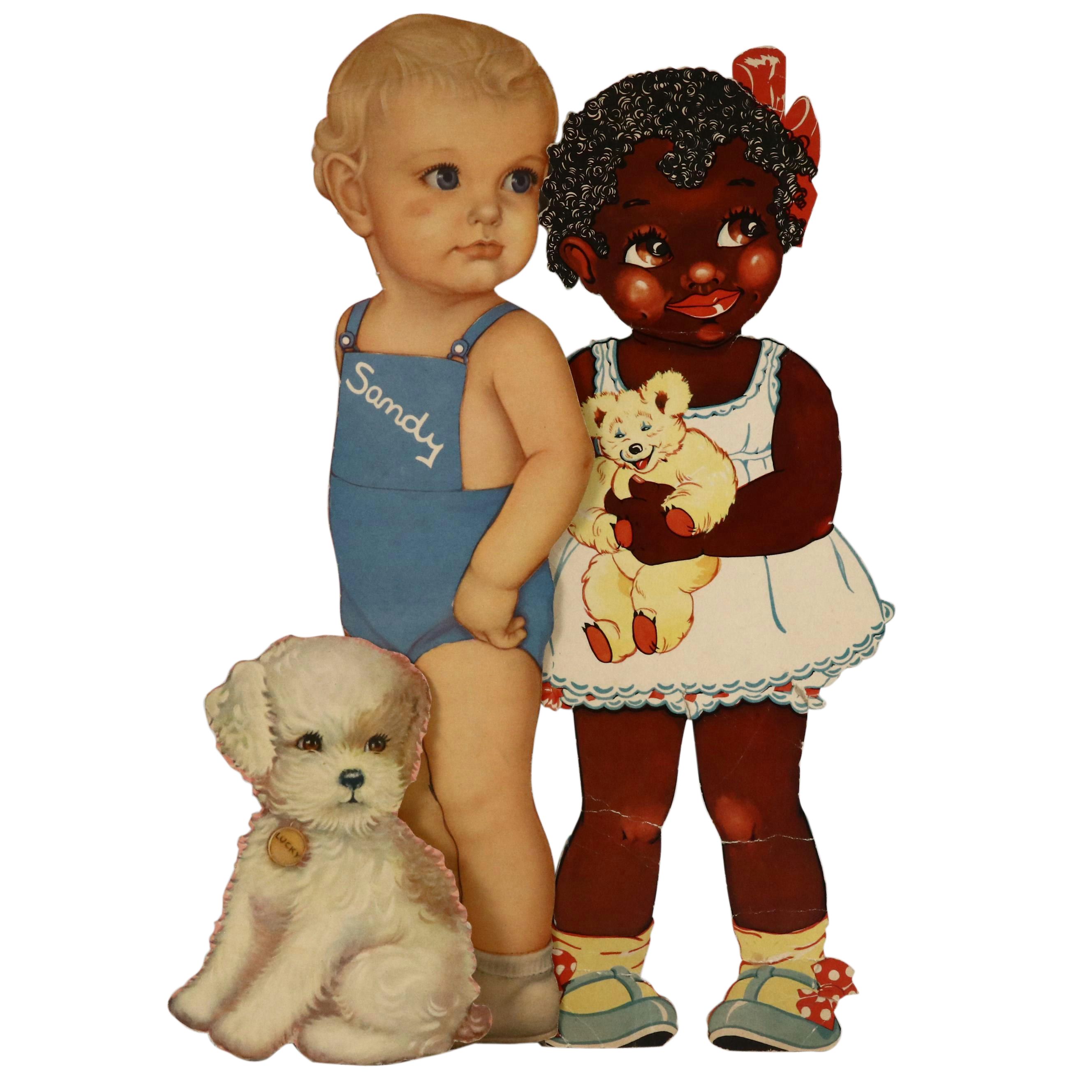 Offset Lithograph Paper Dolls, Mid-20th Century