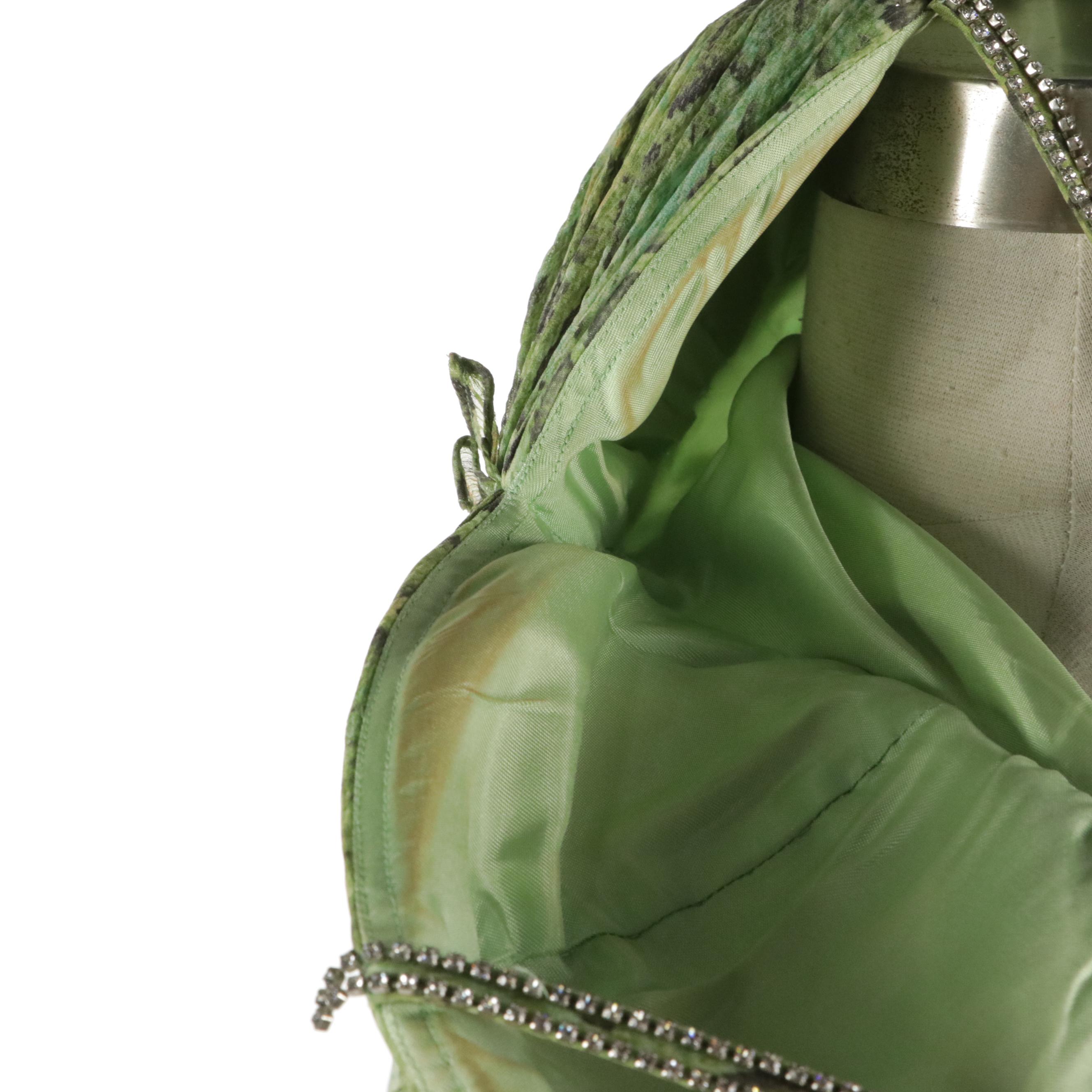 Teri Jon by Rickie Freeman Rhinestone Strap Midi Dress & Scarf in Snakeskin Silk