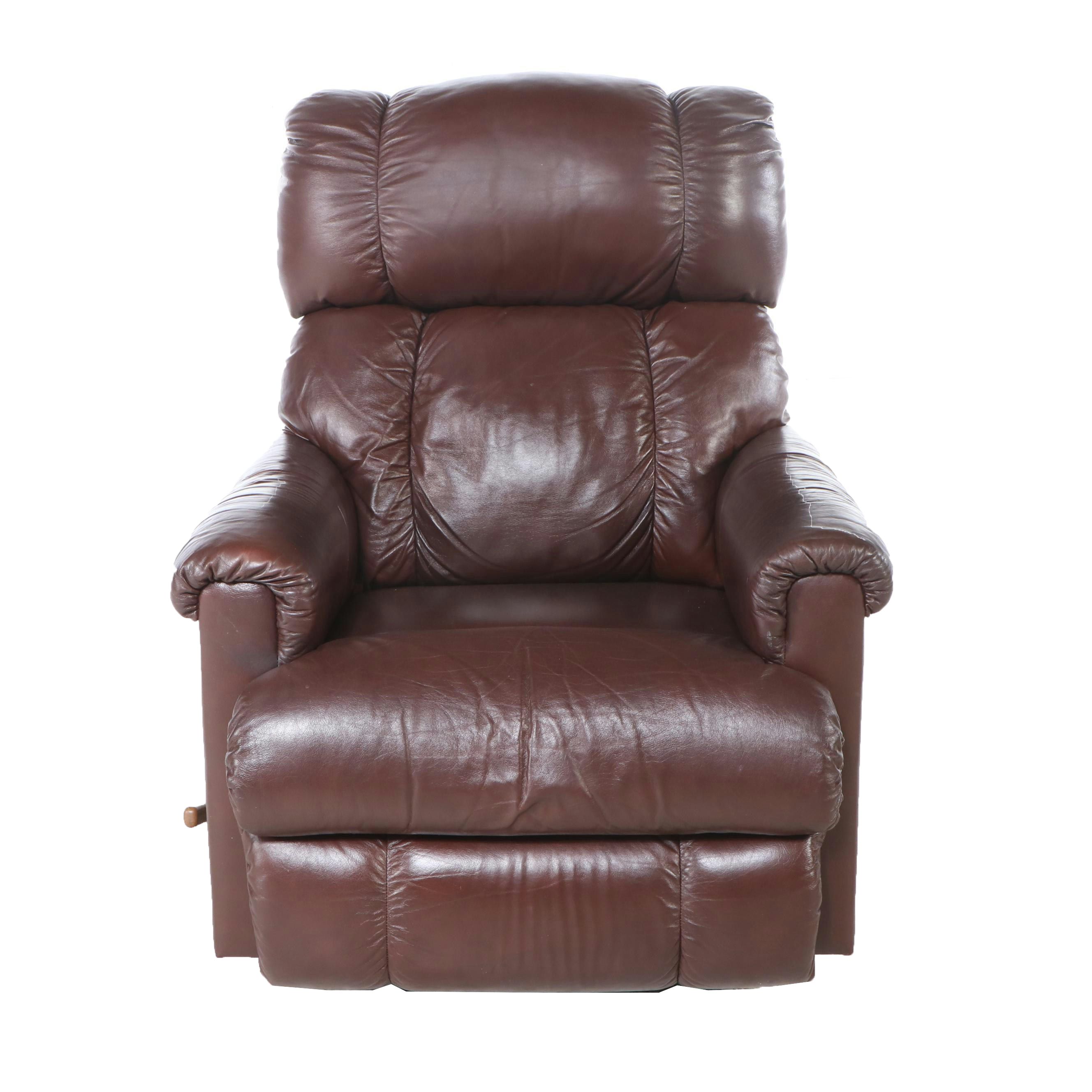 Brown Faux Leather Recliner