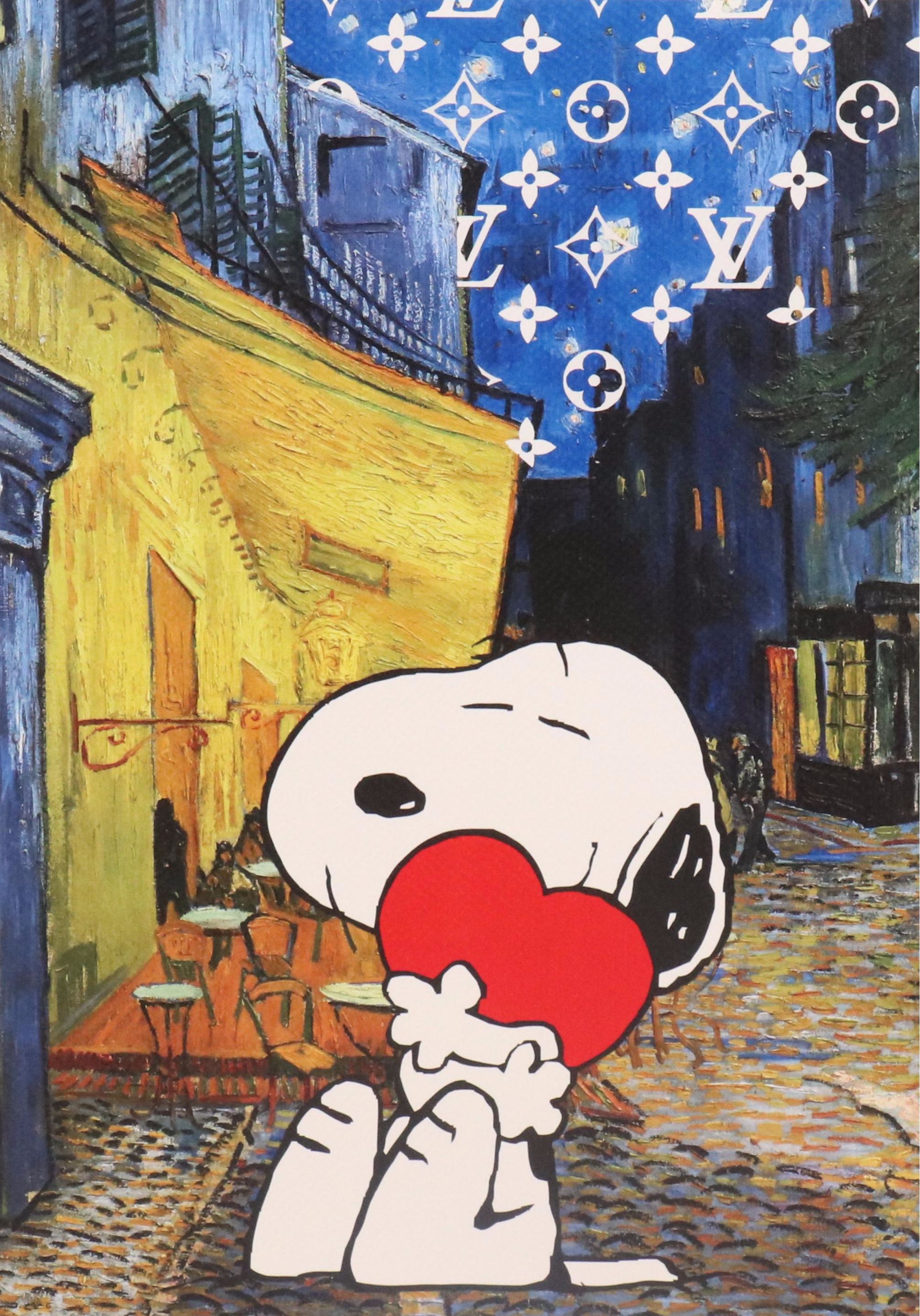 Death NYC Street Art Graphic Print Snoopy x Van Gogh x LV, 2023