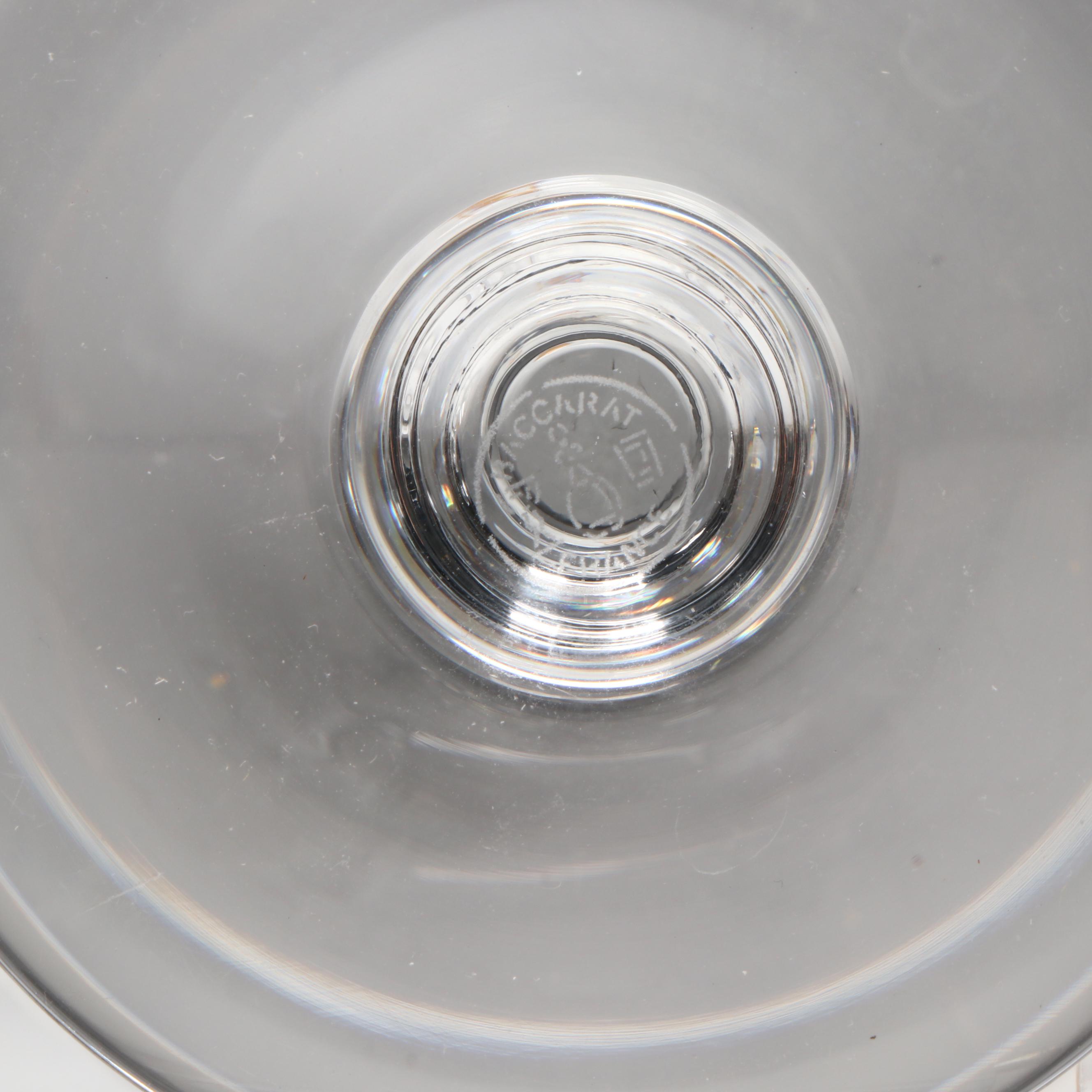 Baccarat "Napoleon" Crystal Brandy Glasses, Mid to Late 20th Century