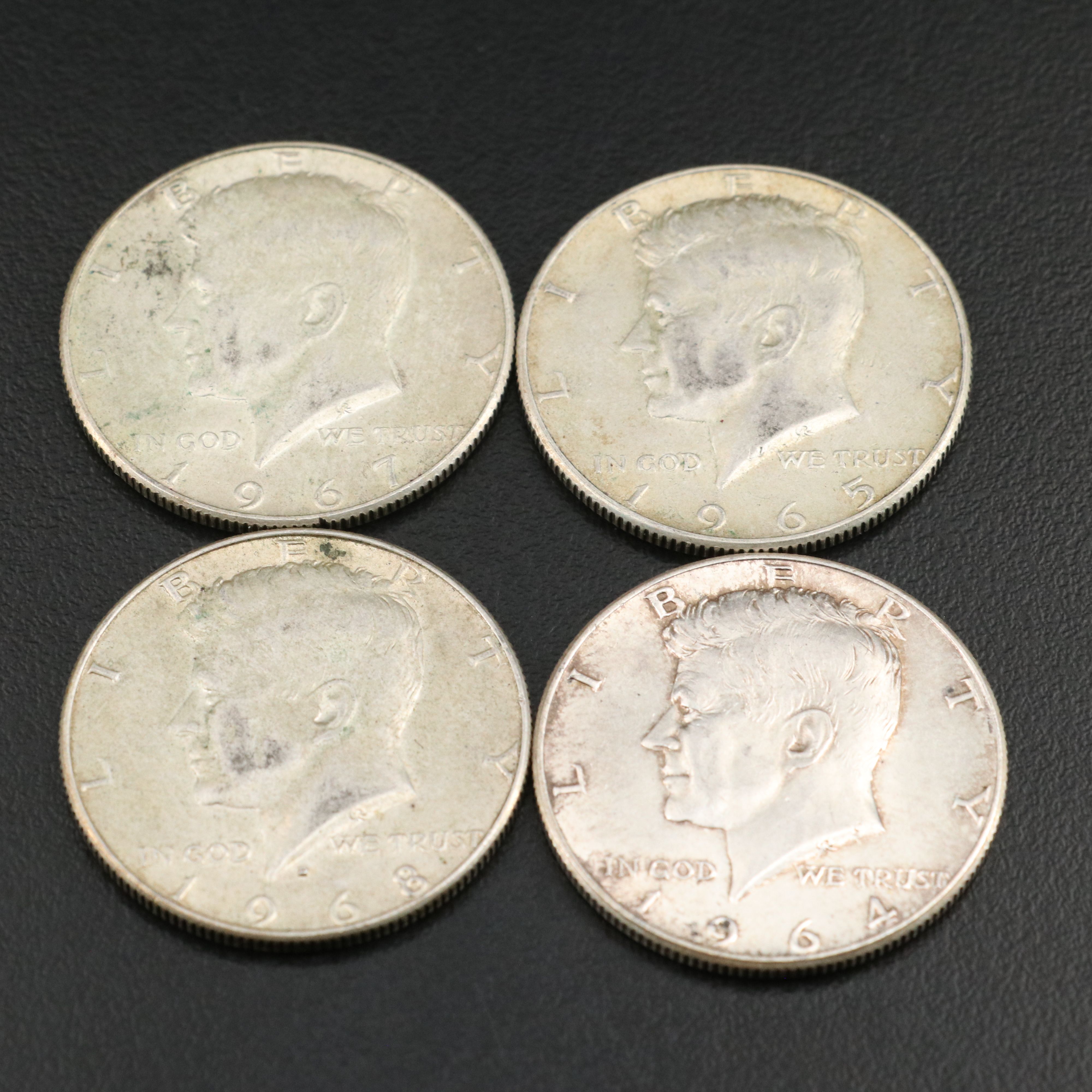 Collection of 80 1965-1969 Kennedy 40% Silver Half Dollars