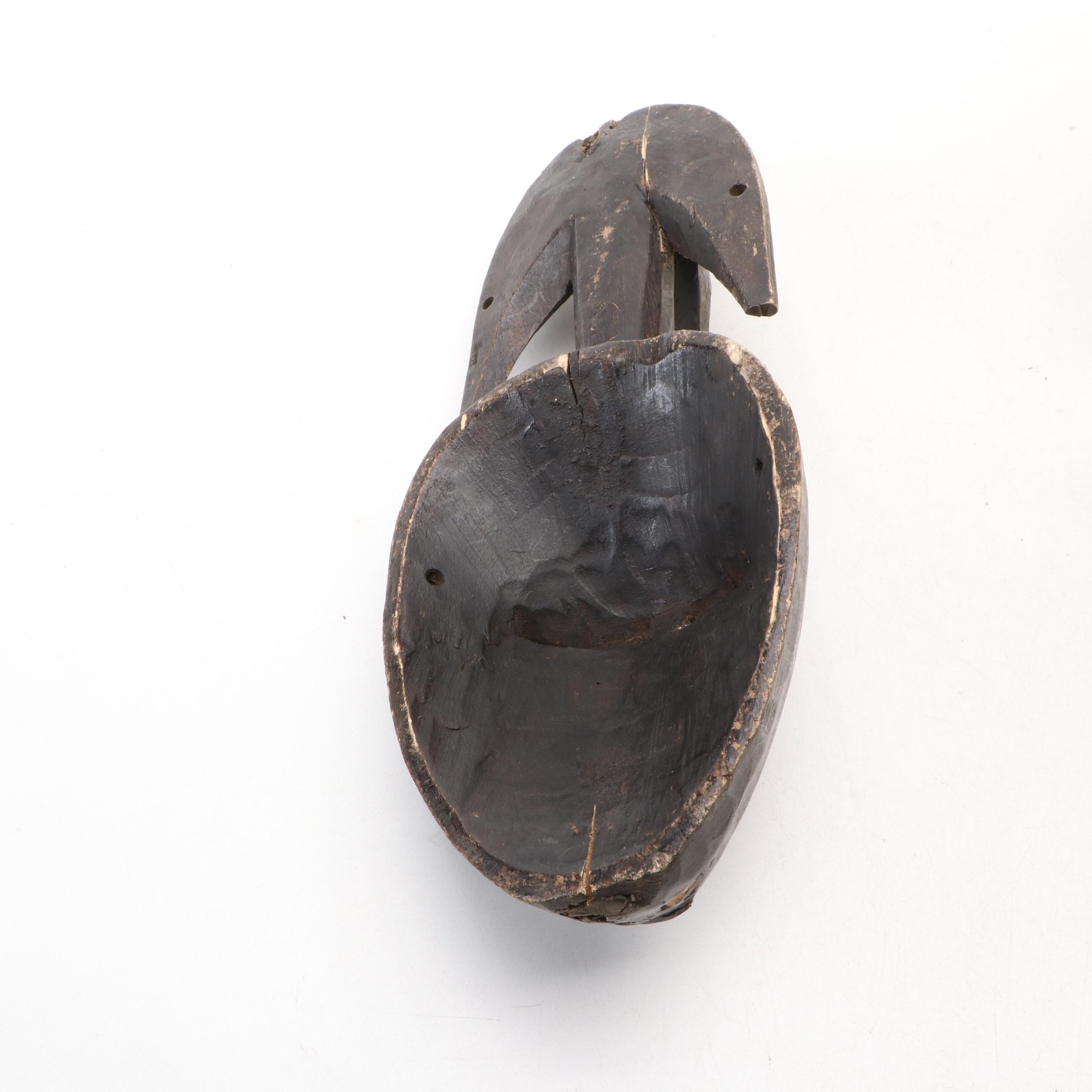 West African Marka Kore Passport Mask with Bobo Nesting Basket Set