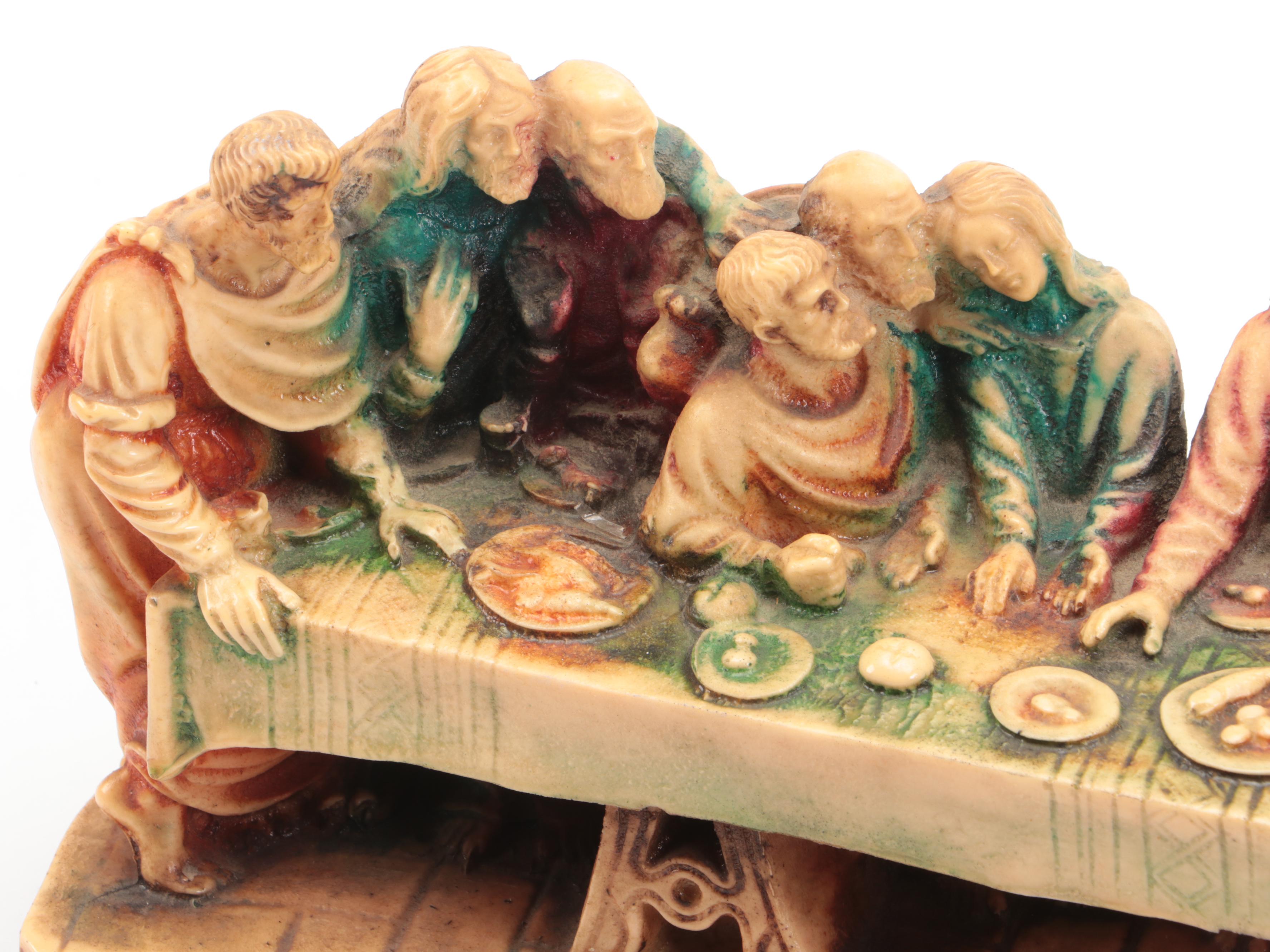 Resin Casting of "Last Supper" After Da Vinci, Mid to Late 20th Century