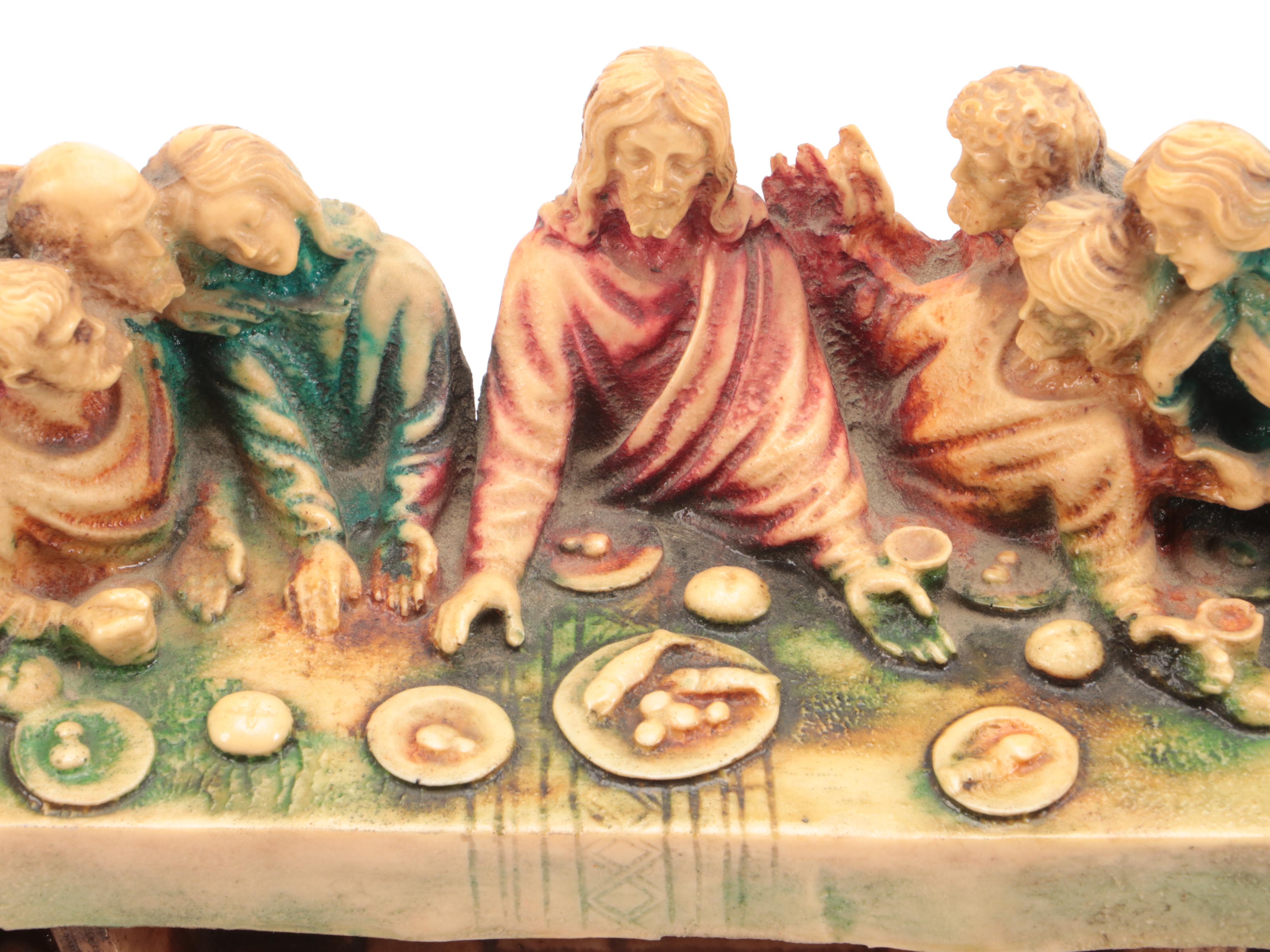 Resin Casting of "Last Supper" After Da Vinci, Mid to Late 20th Century