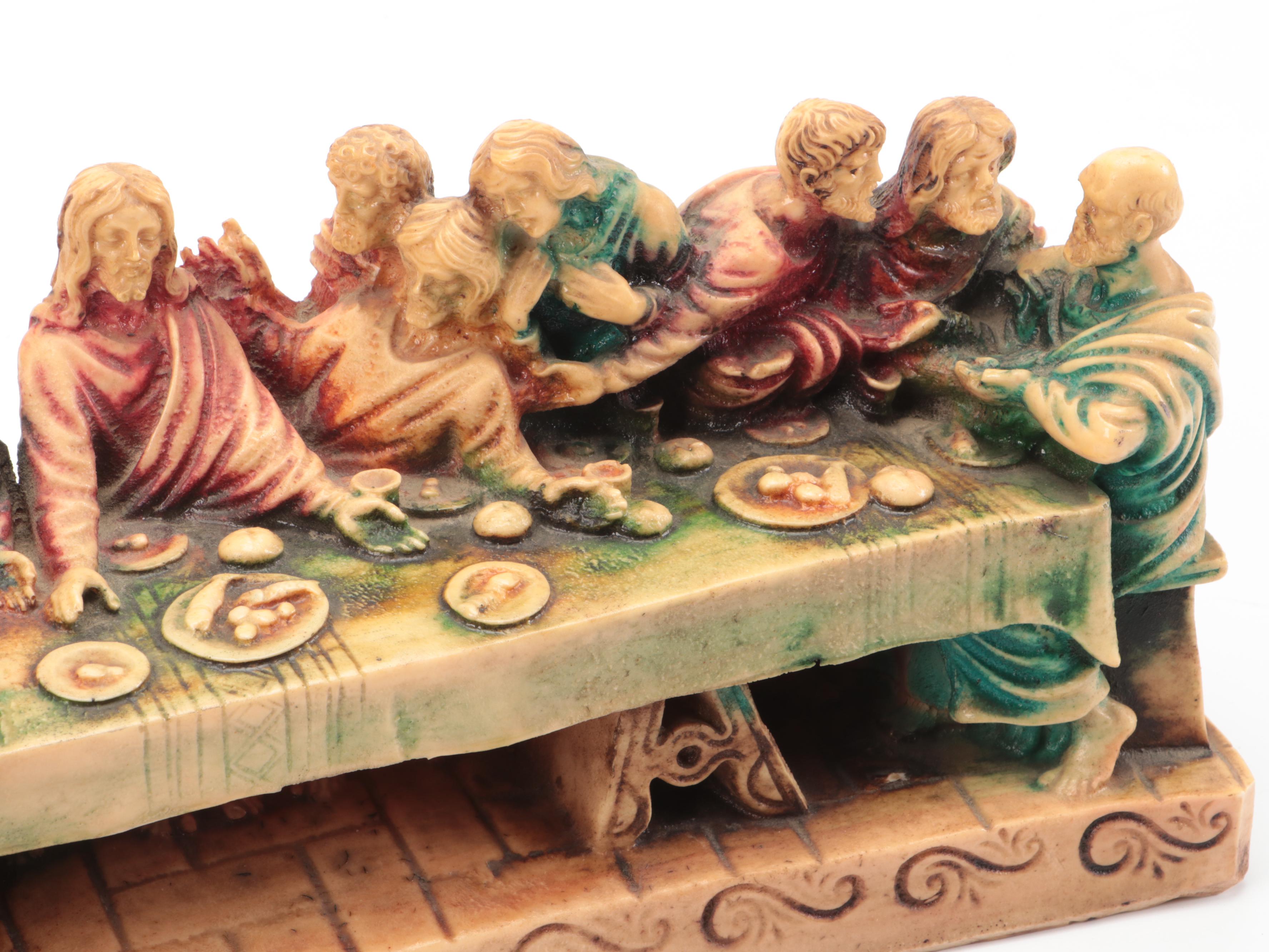 Resin Casting of "Last Supper" After Da Vinci, Mid to Late 20th Century