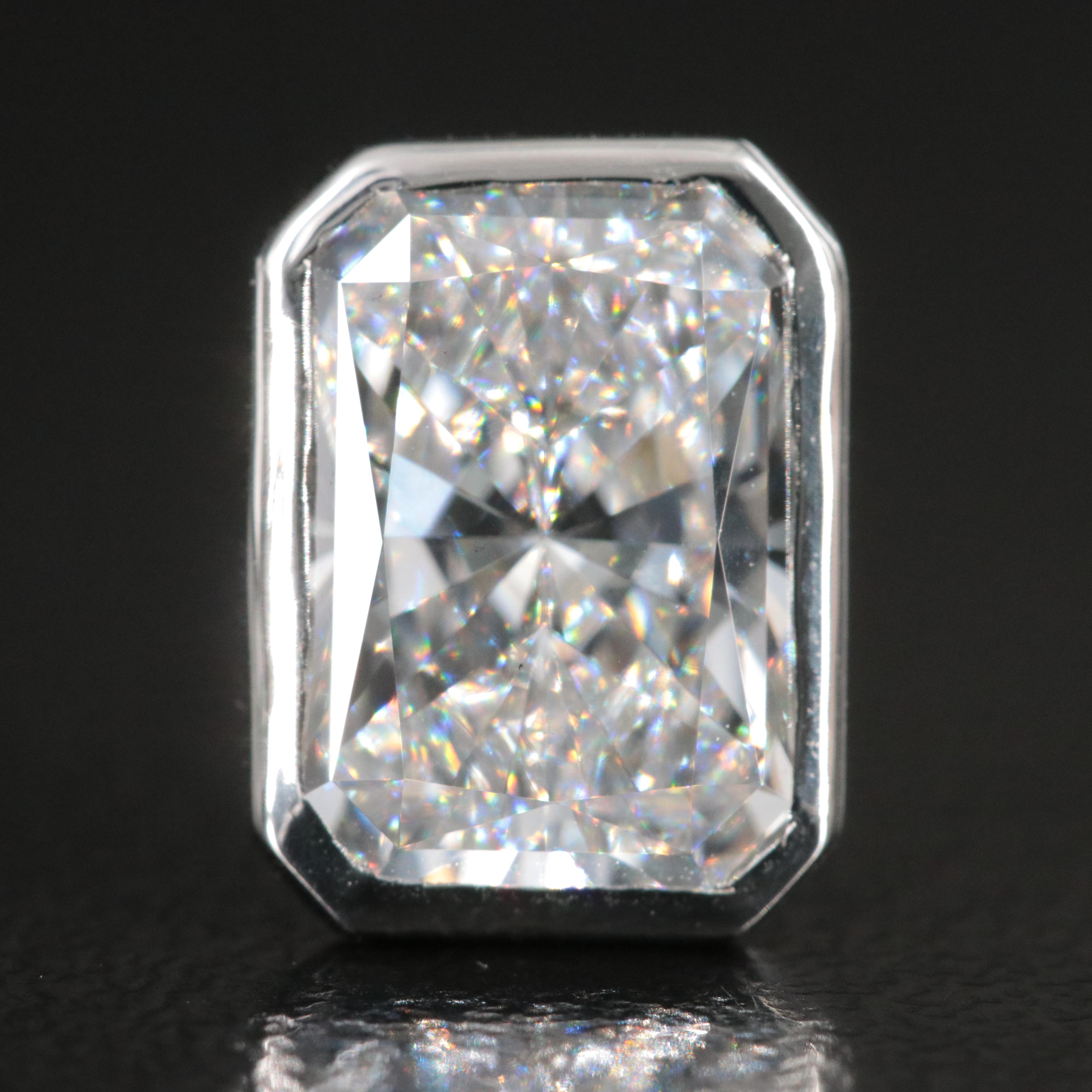 Platinum 4.92 CTW Lab Grown Diamond Stud Earrings with IGI Reports