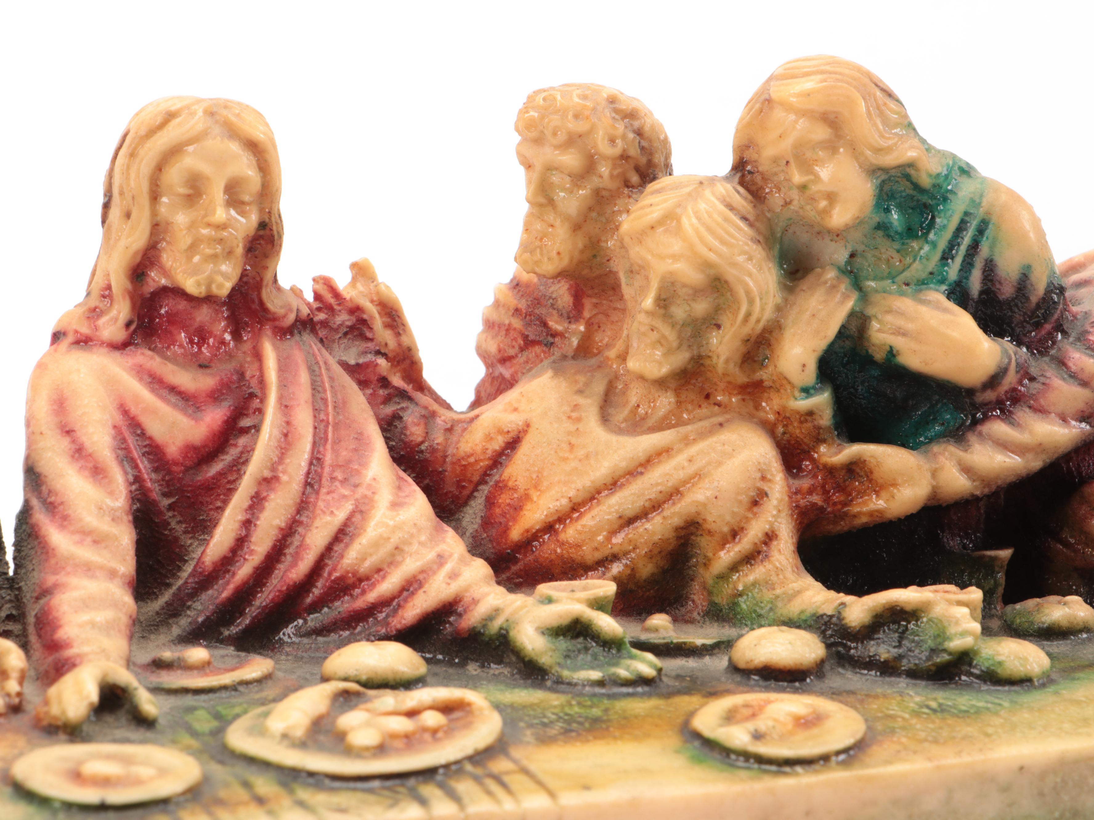 Resin Casting of "Last Supper" After Da Vinci, Mid to Late 20th Century