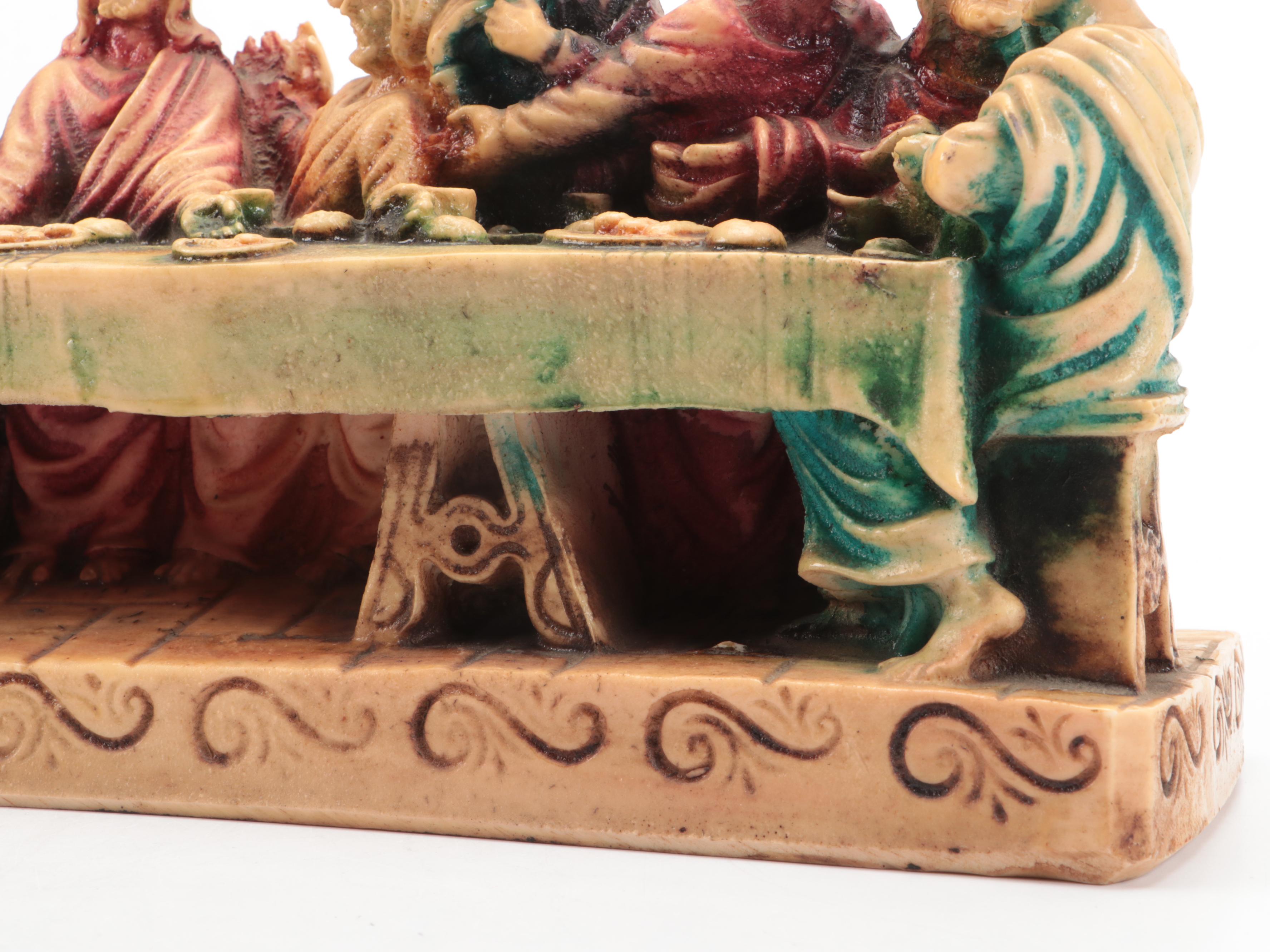 Resin Casting of "Last Supper" After Da Vinci, Mid to Late 20th Century
