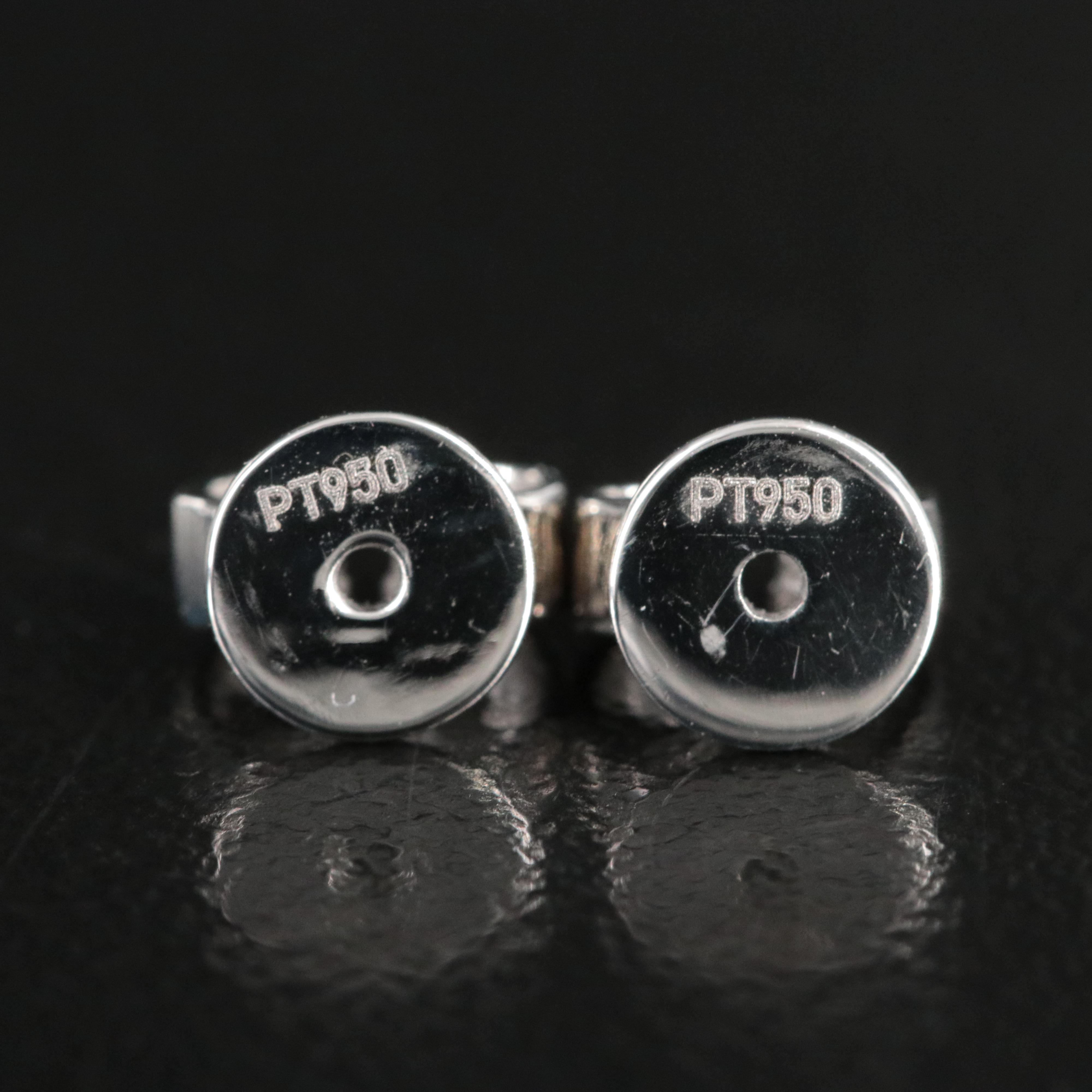 Platinum 4.92 CTW Lab Grown Diamond Stud Earrings with IGI Reports