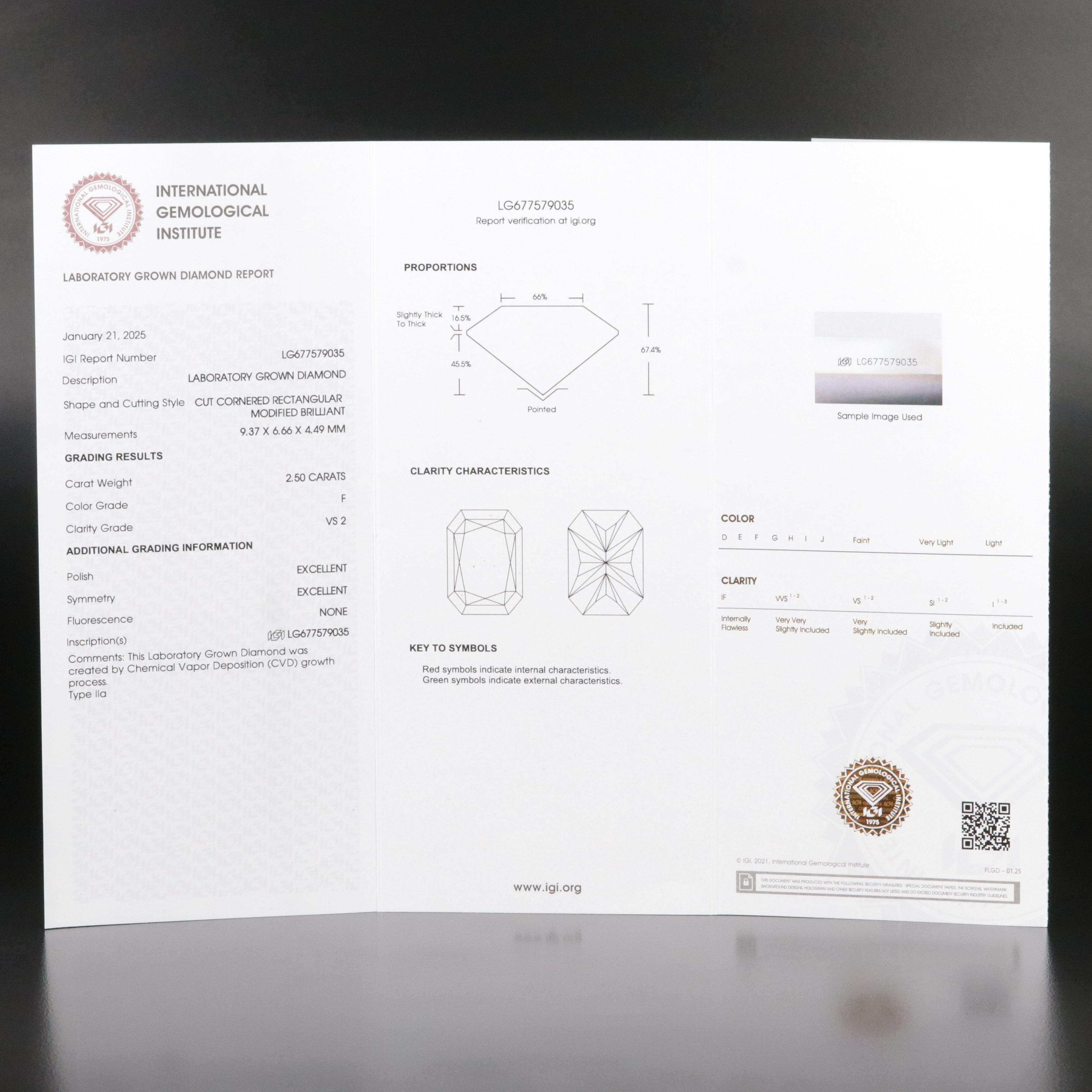 Platinum 4.92 CTW Lab Grown Diamond Stud Earrings with IGI Reports