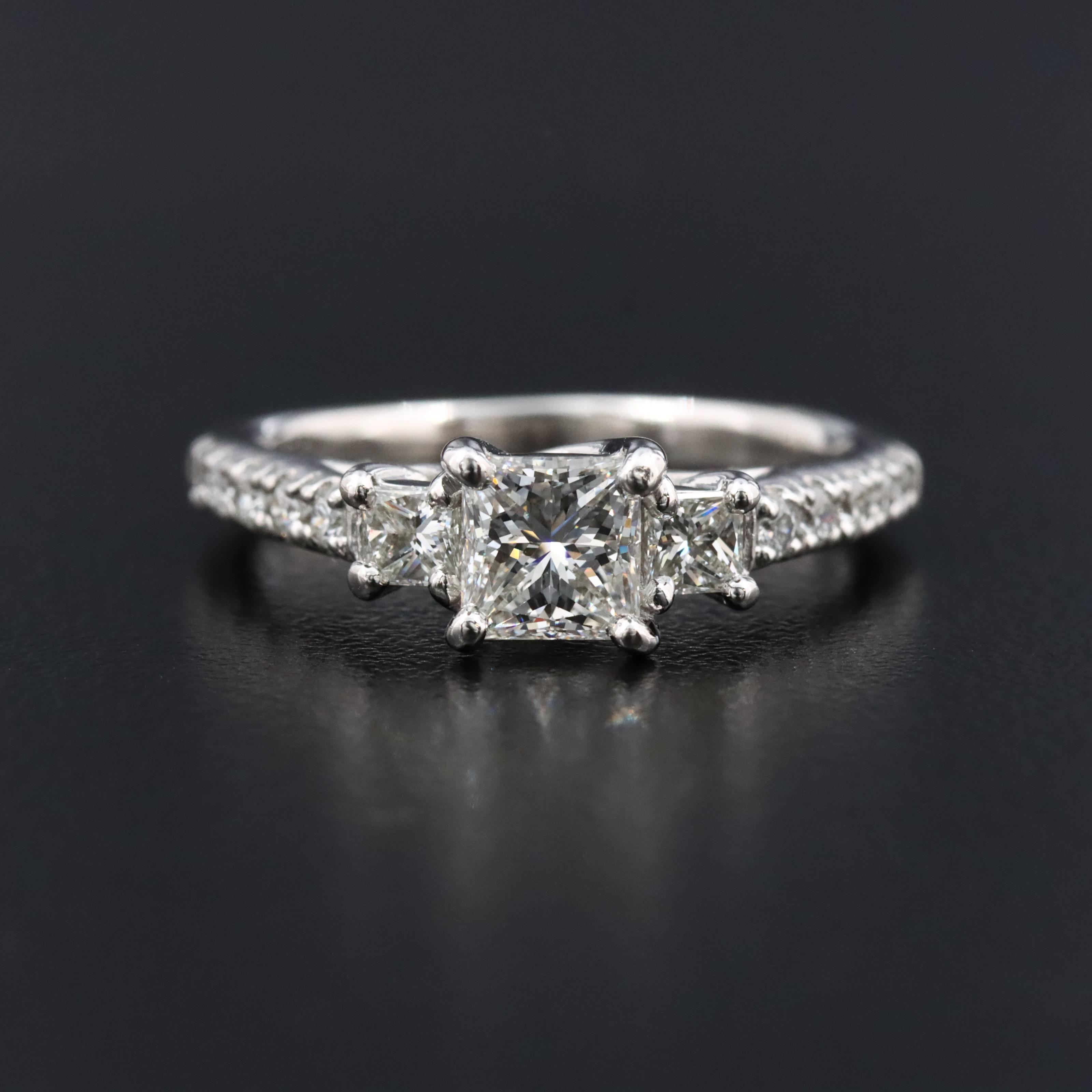 Platinum 1.20 CTW Diamond Ring