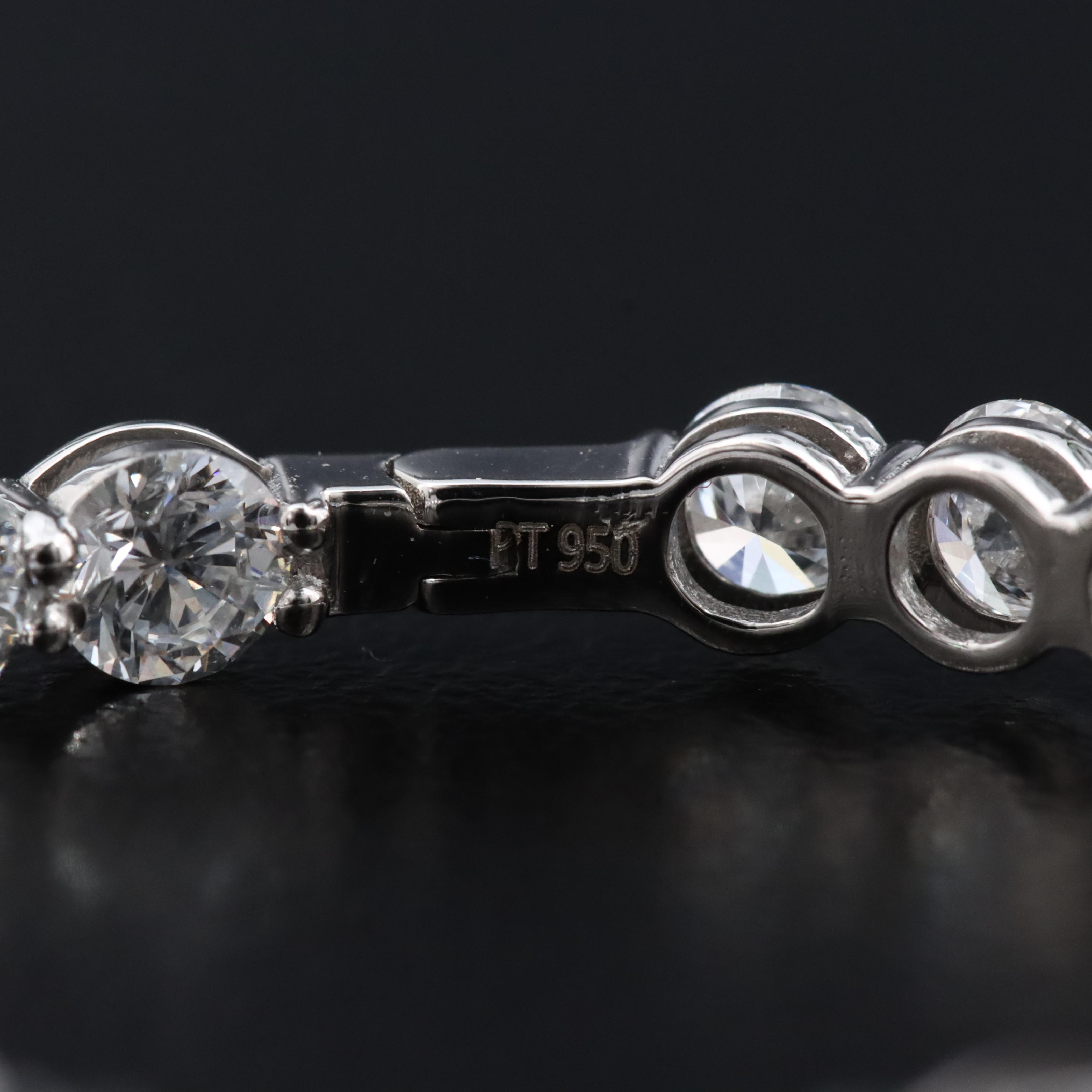 Platinum 5.88 CTW Lab Grown Diamond Inside Out Hoop Earrings